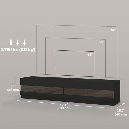 Lighted TV Stand for TVs up to 75" – 71" Wide