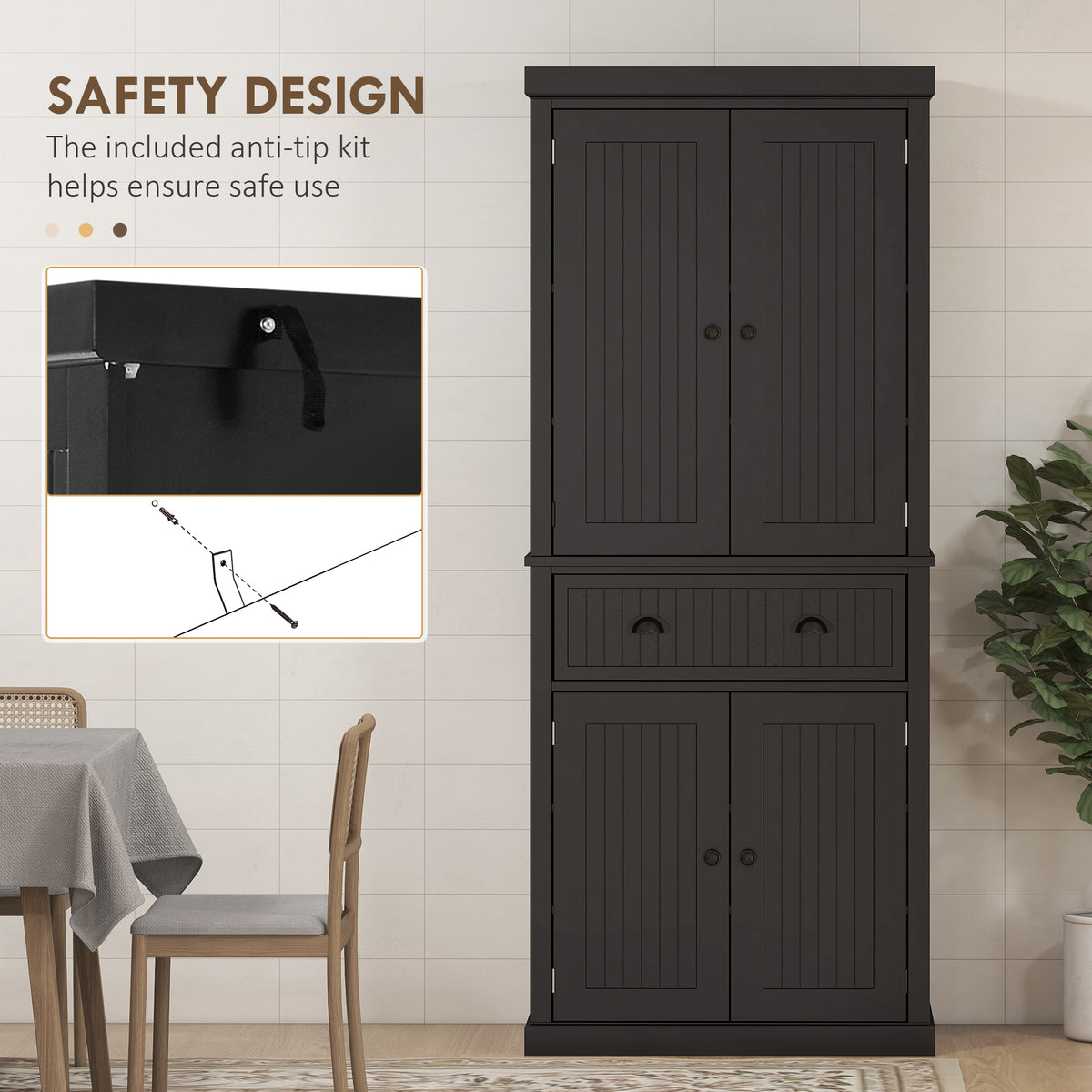 Kitchen Pantry with Drawer – 30"W x 73"H