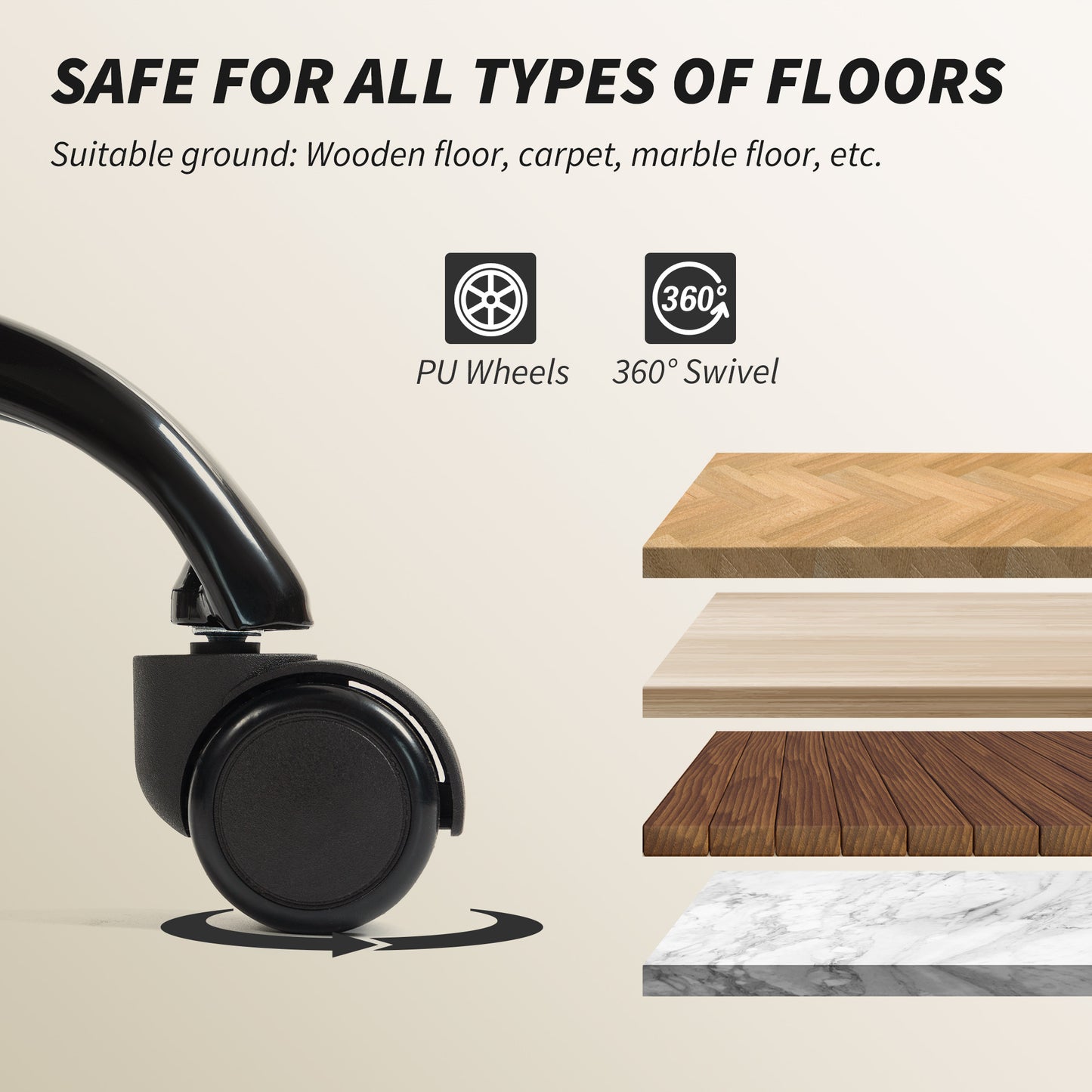 HOMCOM Executive Reclining Office Chair, Pet-Friendly Fabric, Footrest, Swivel Wheels, Brown