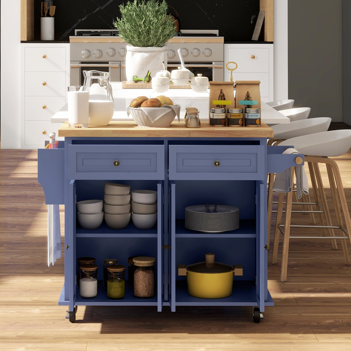 Kitchen Island with Storage – 44"W x 33"H