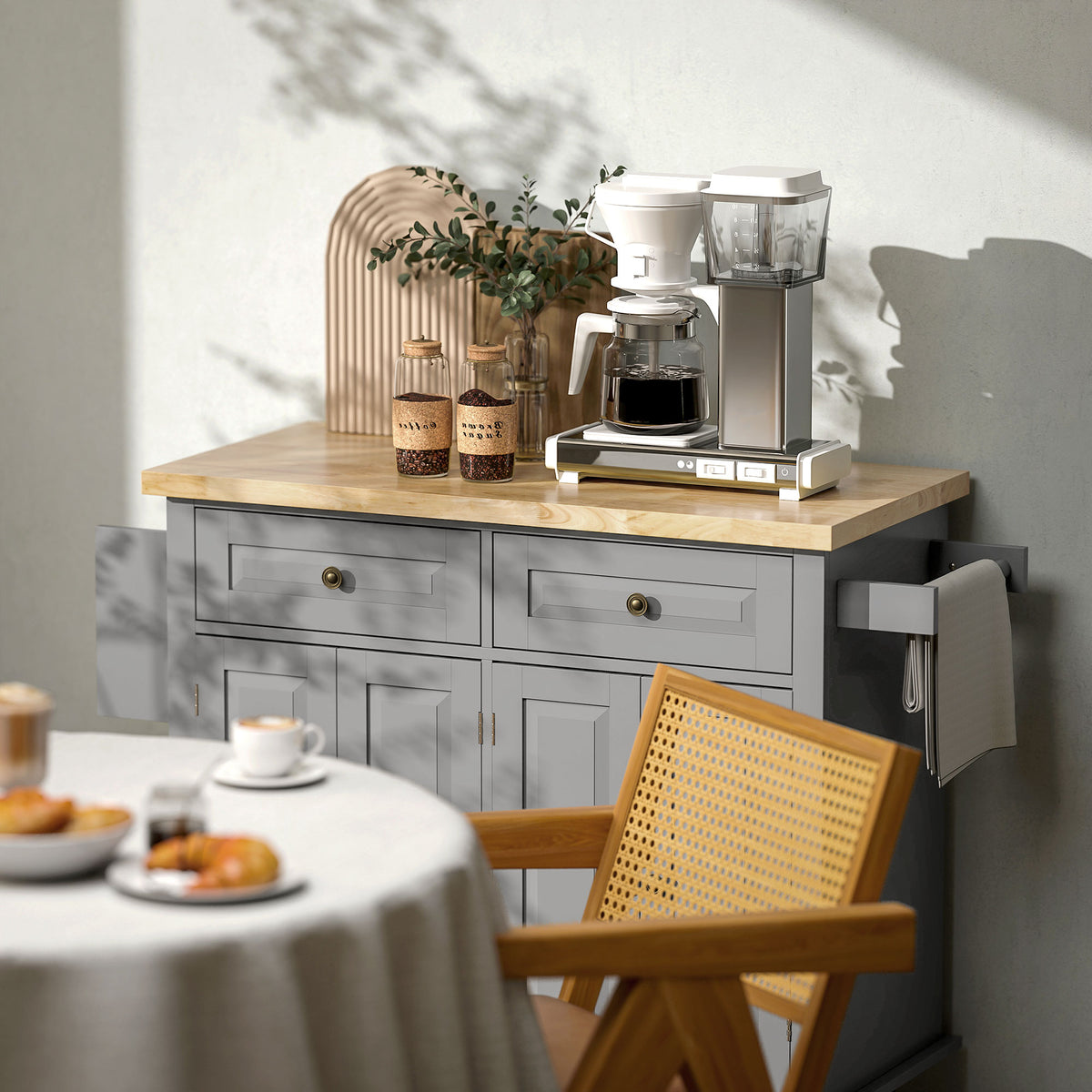 Kitchen Island with Storage – 44"W x 33"H
