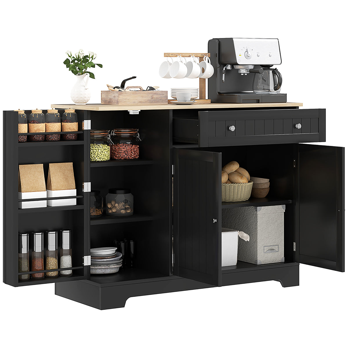 Kitchen Buffet Cabinet with Drawer – 41"W x 33"H