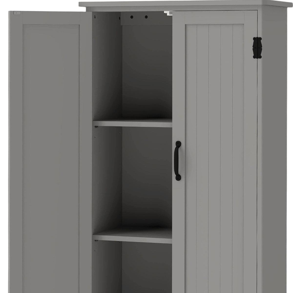 4-Door Pantry Storage Cabinet with Adjustable Shelves – 24"W x 60"H