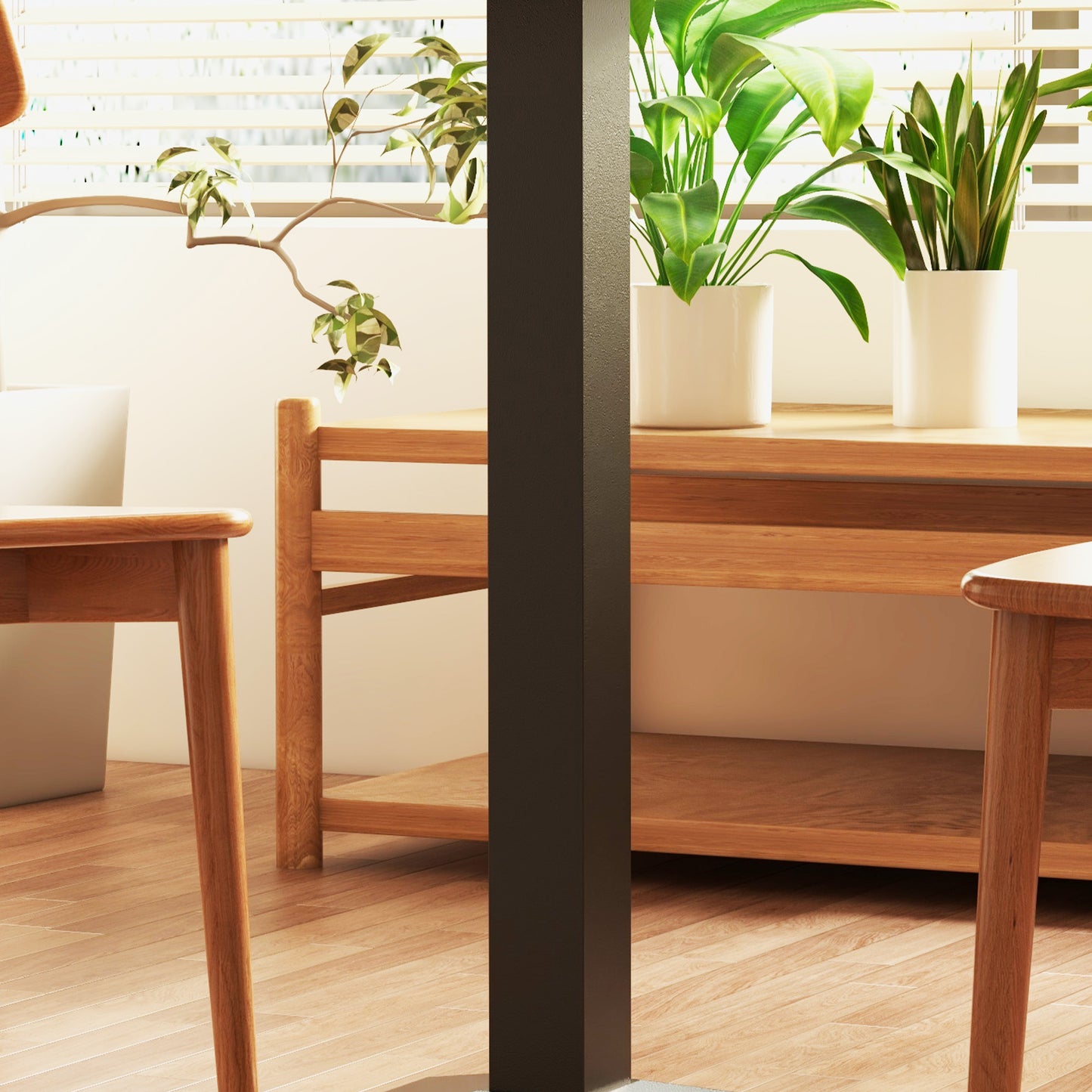 HOMCOM Modern 28" Square Dining Table Steel Base, Small Kitchen, Dark Brown