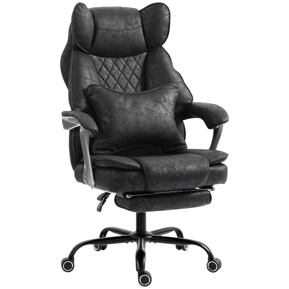 Executive Office Chair, Leathaire Big and Tall Office Chair 400 lbs with Wide Seat, Black