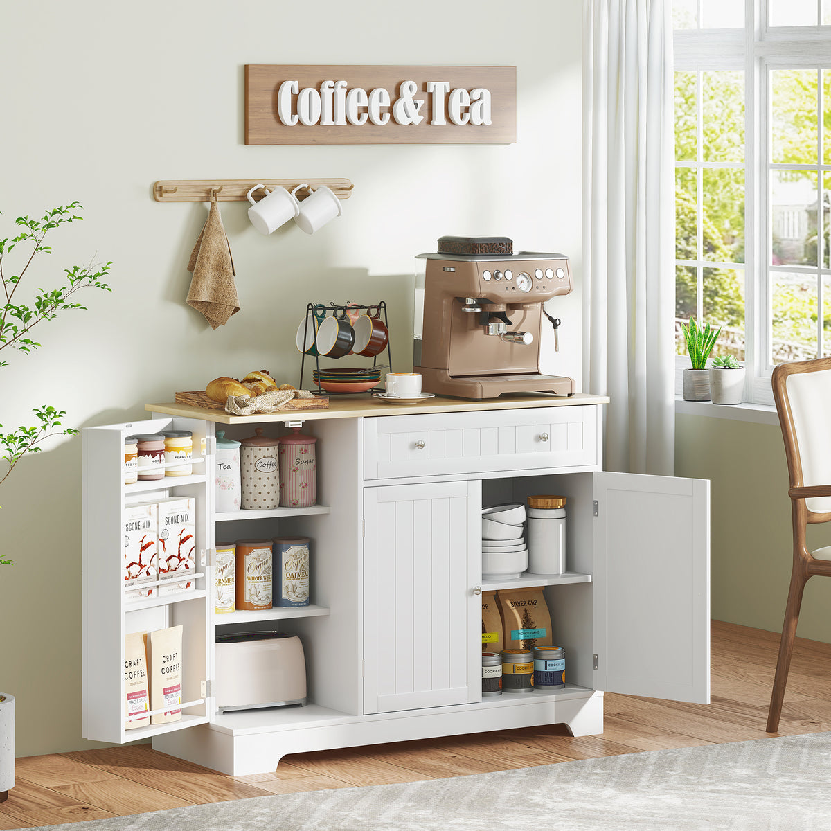 Kitchen Buffet Cabinet with Drawer – 41"W x 33"H