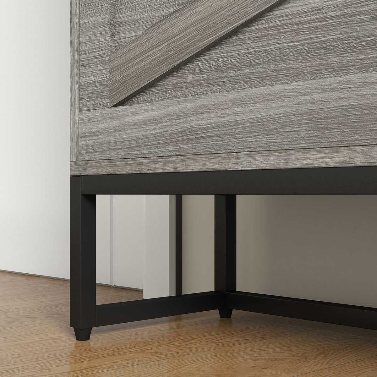 Slim Shoe Storage with 2 Flip Drawers and Adjustable Shelves – 32"W x 45"H