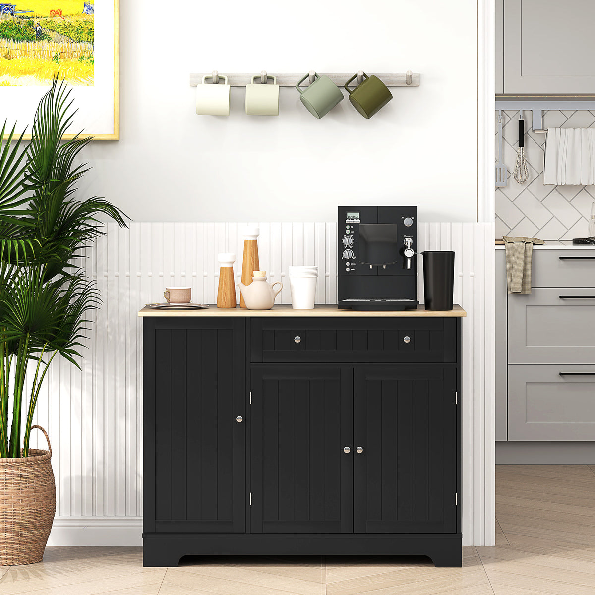 Kitchen Buffet Cabinet with Drawer – 41"W x 33"H
