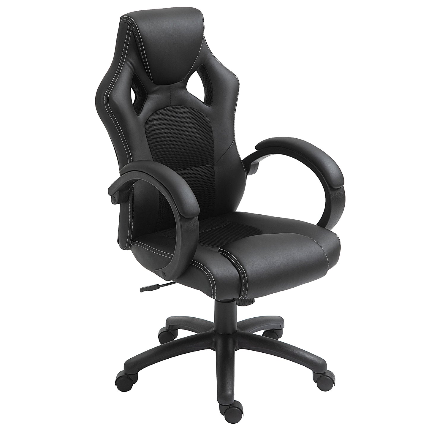 HOMCOM Ergonomic Racing Style High-Back Executive Swivel Office Gaming Chair Black