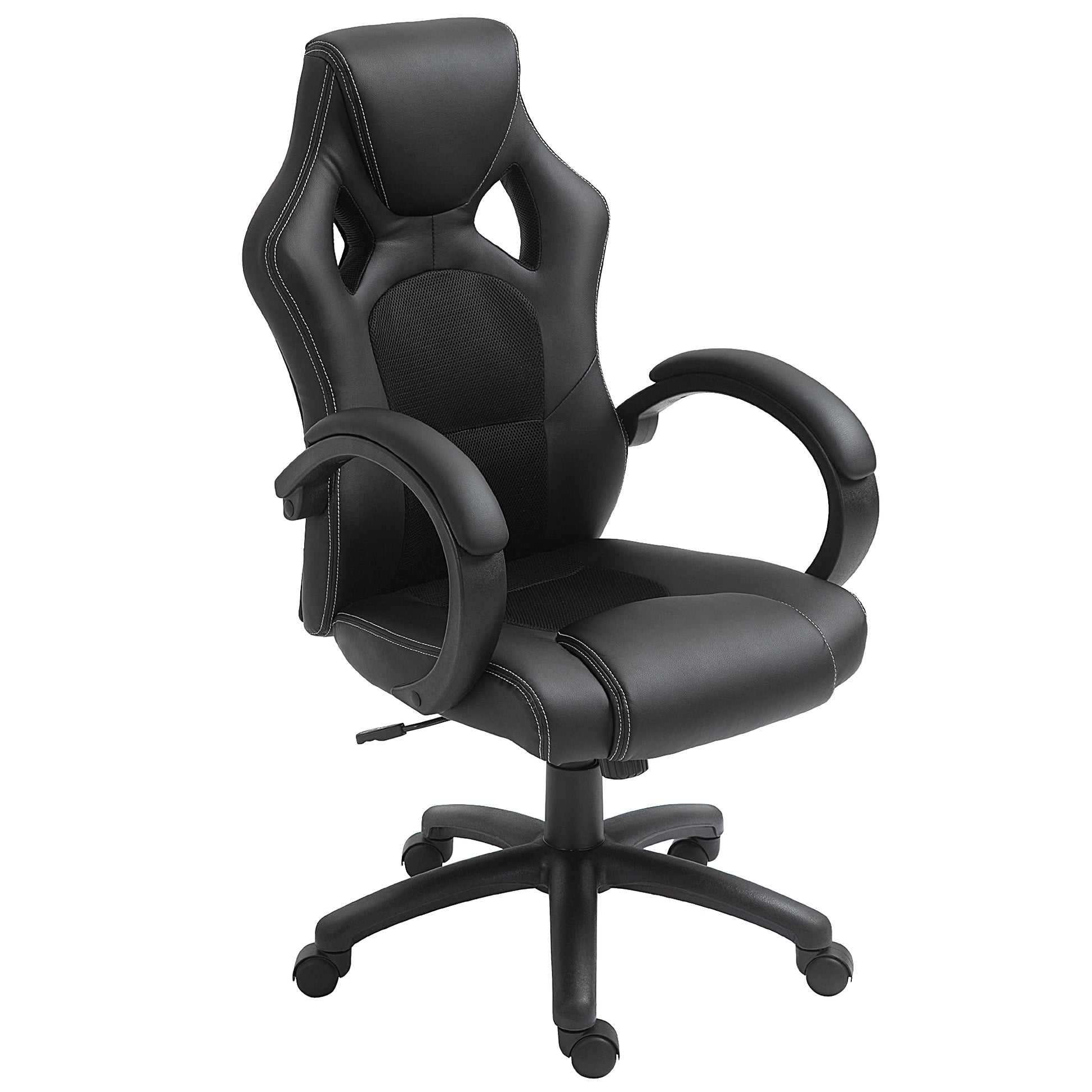 HOMCOM Ergonomic Racing Style High-Back Executive Swivel Office Gaming Chair Black