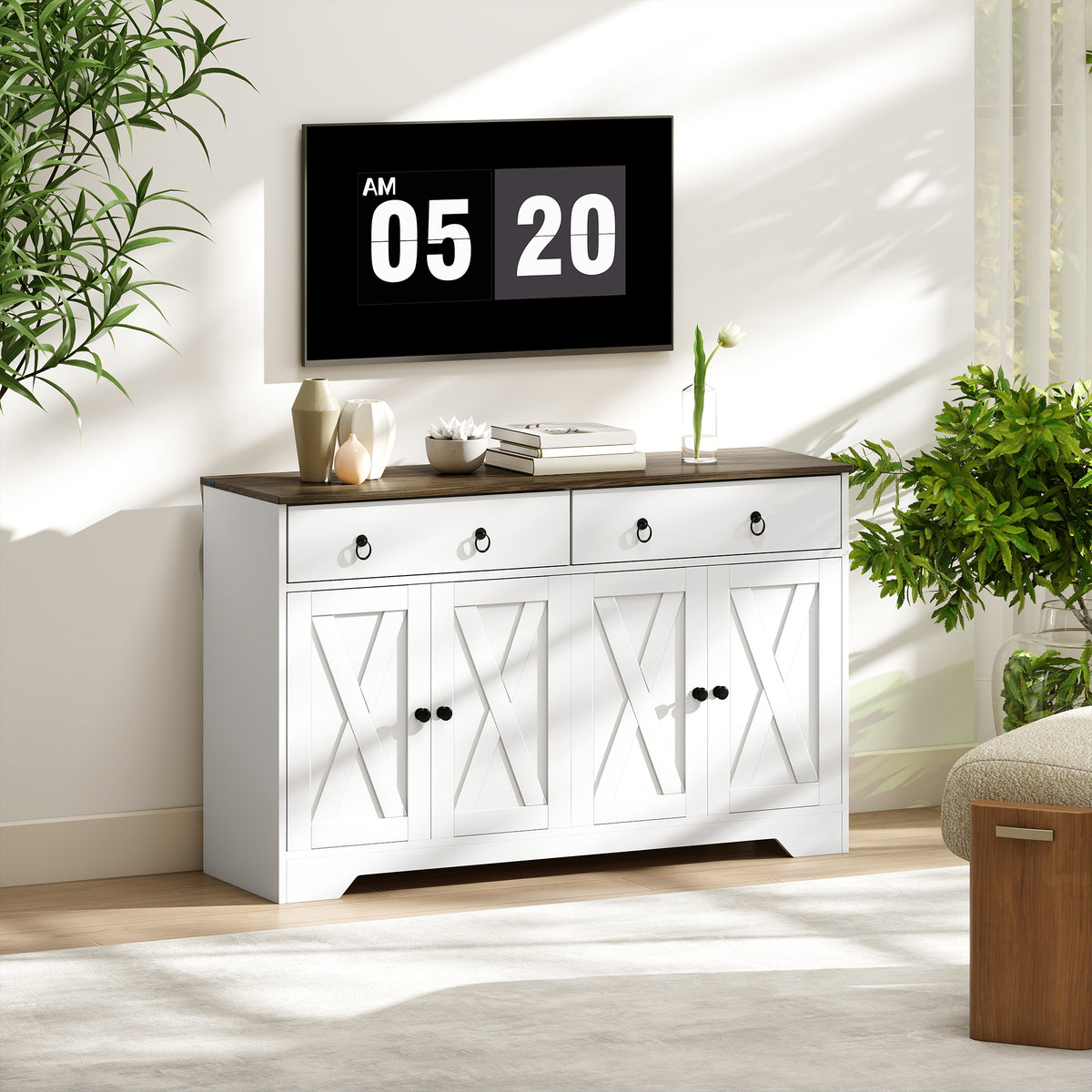 Sideboard Cabinet with 2 Drawers – 48"W x 30"H