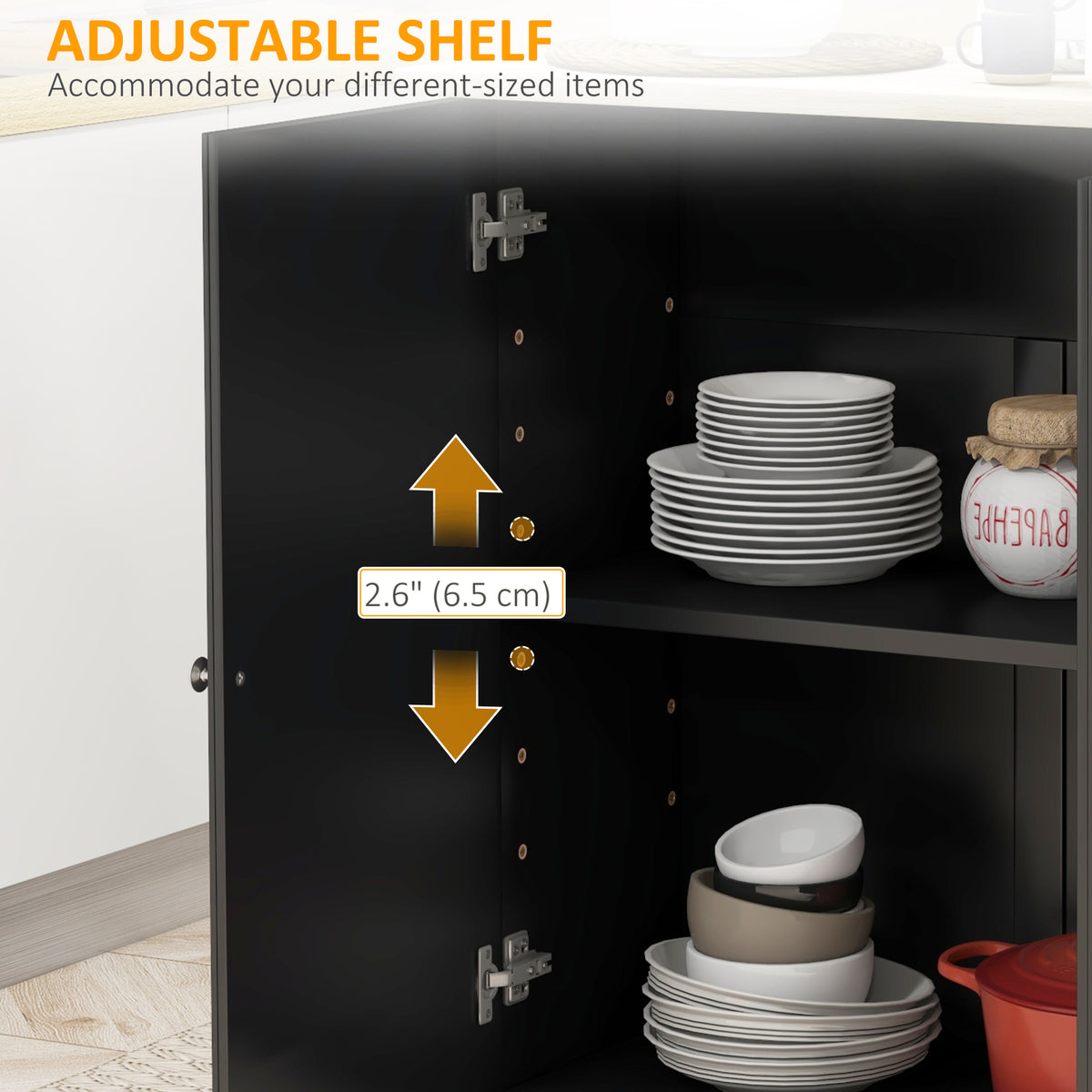 Kitchen Cart with Drop Leaf – 45"W x 36"H