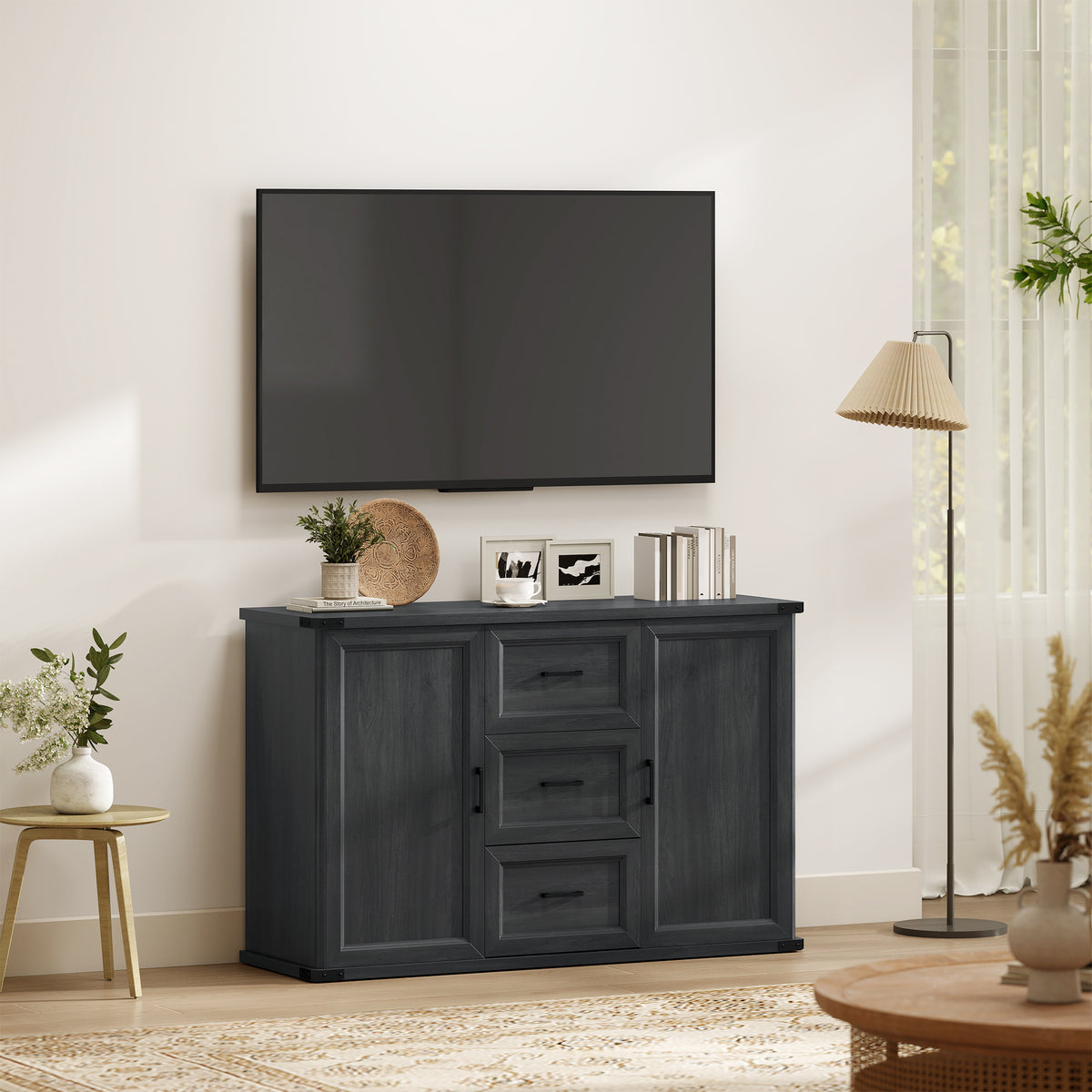 Sideboard with 3 Drawers and 2 Doors – 47"W x 30"H