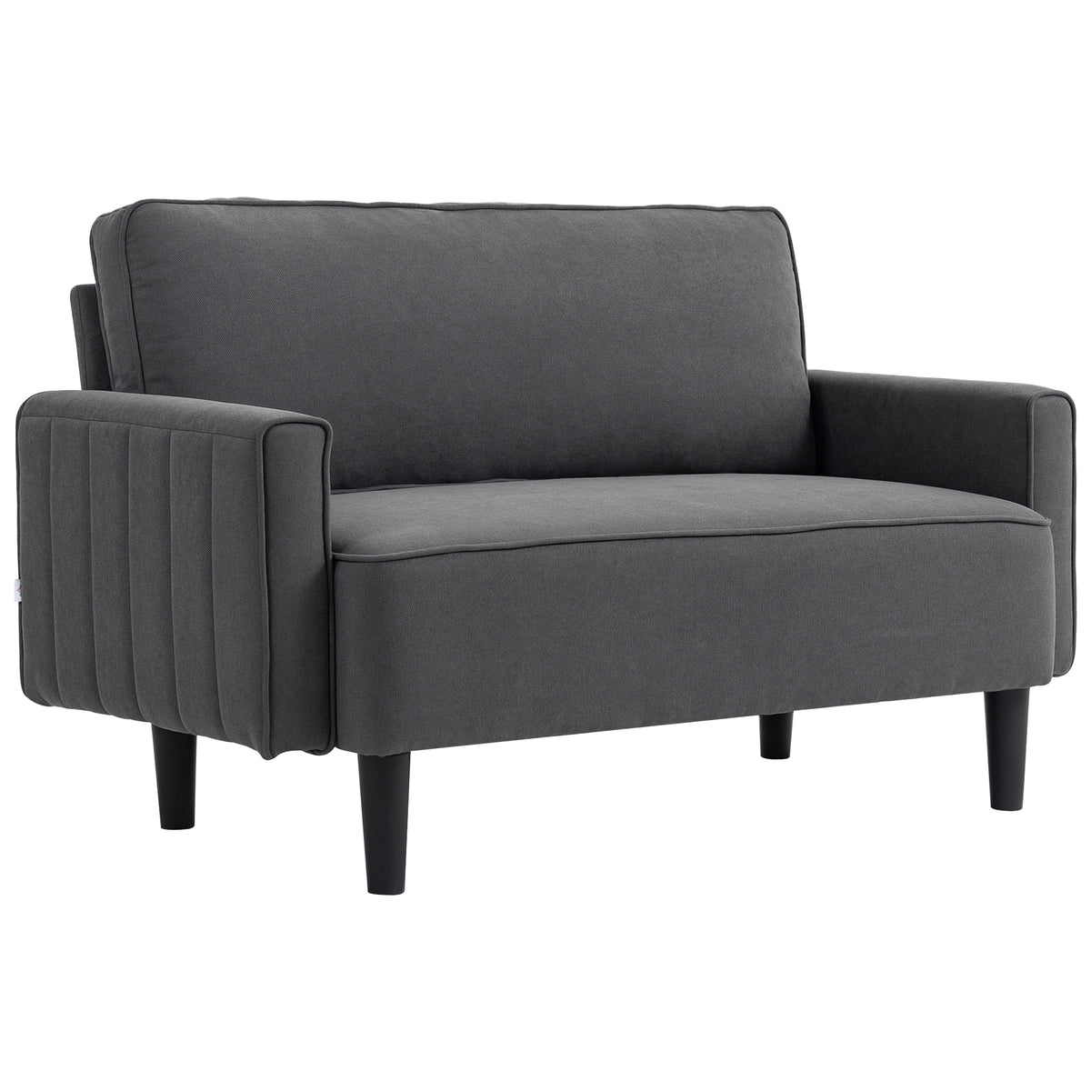 Linen Loveseat with Thick Padding