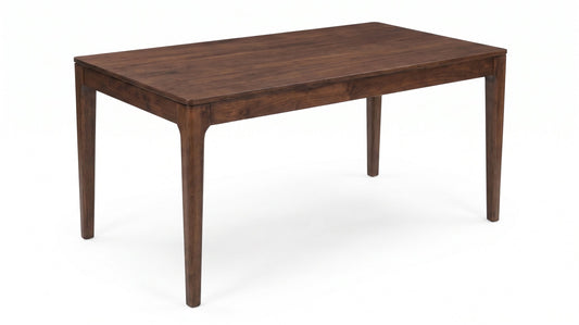 60" Walnut Wood Dining Set