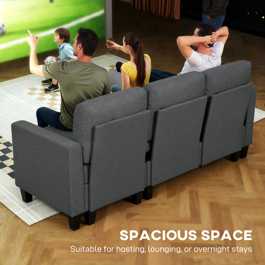 77.6" L-Shaped Pull-Out Sleeper Sectional with Storage Chaise