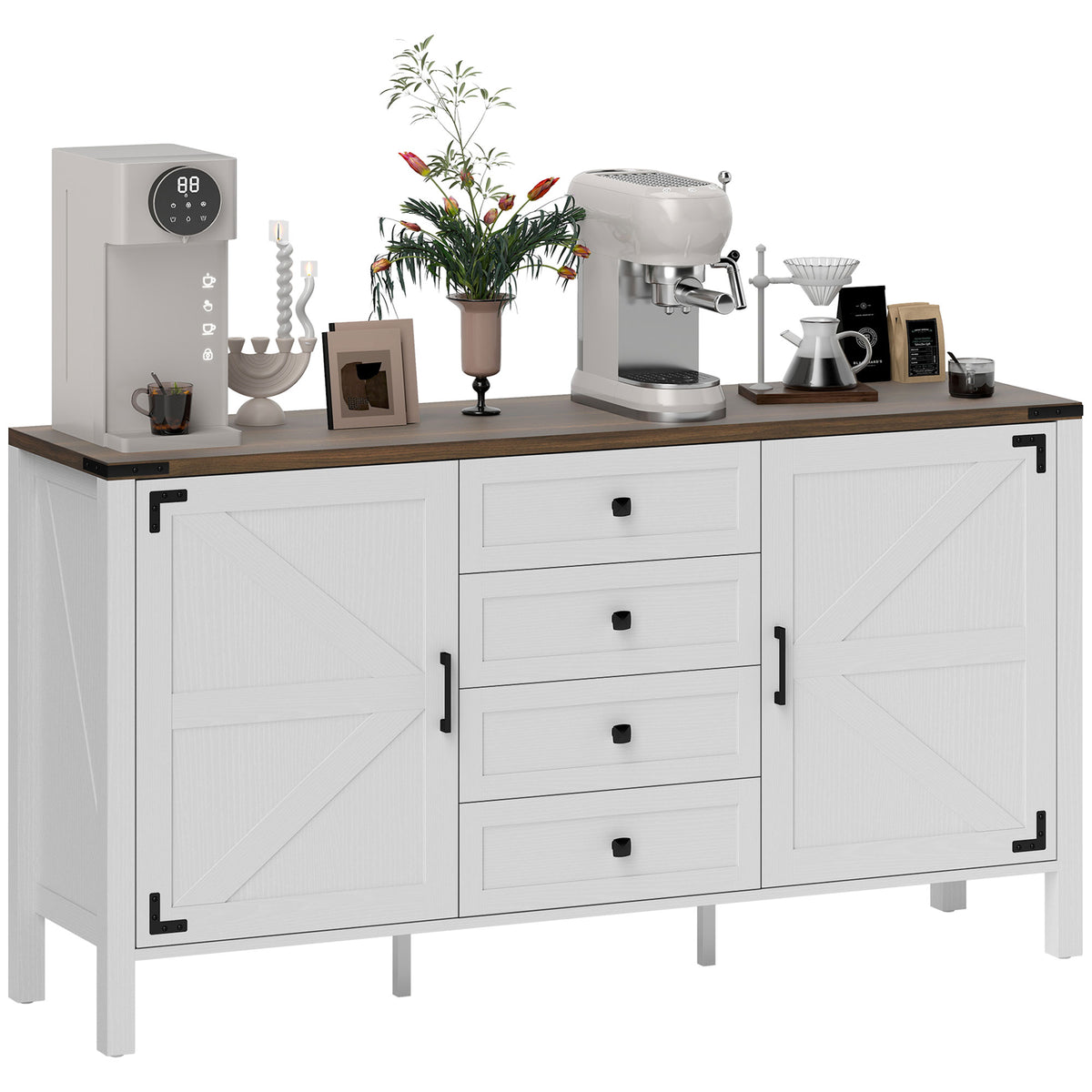 Farmhouse Sideboard with Thick Top – 59"W x 32"H