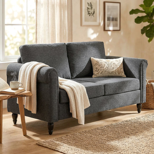 Vintage Loveseat with Rolled Arms