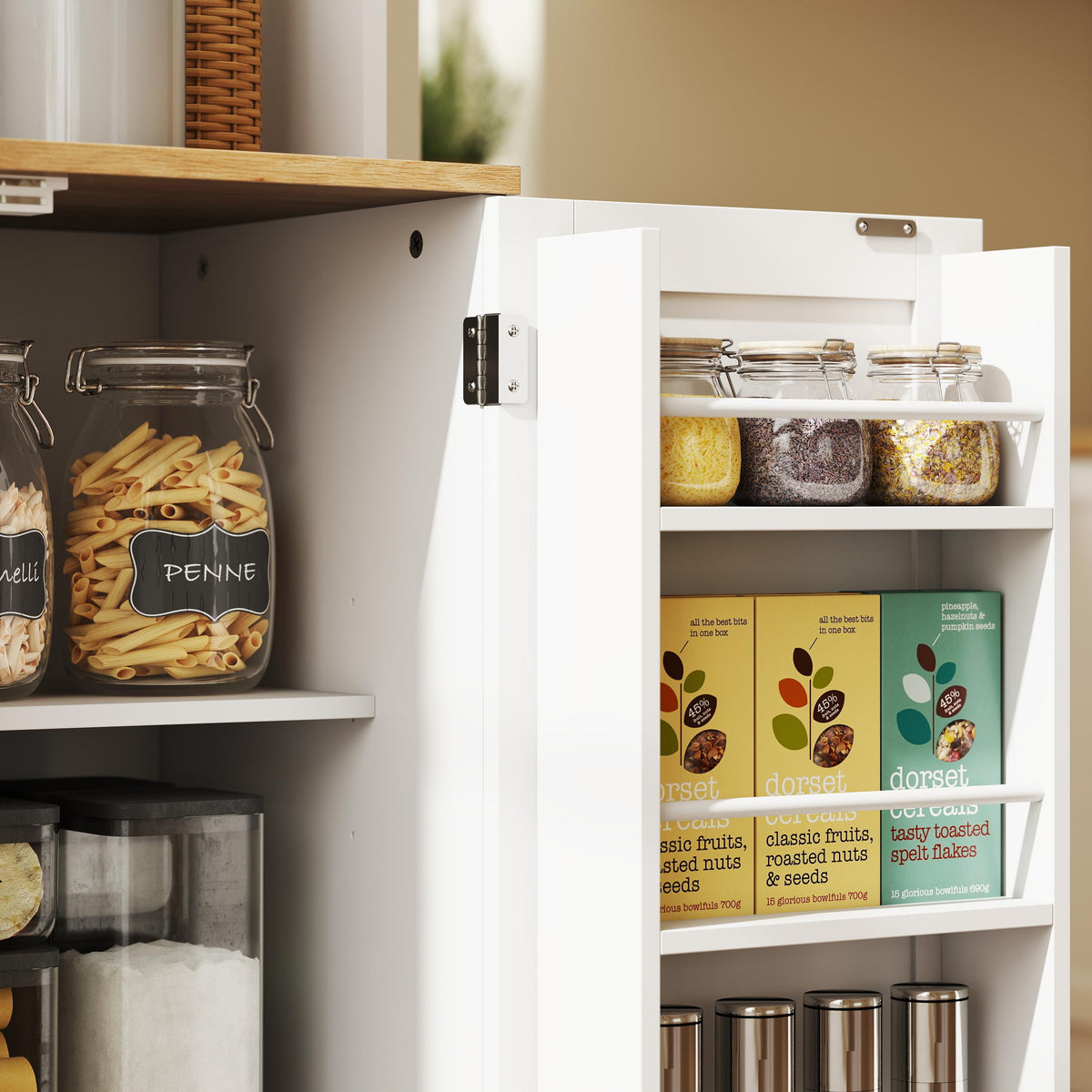 Pantry Cabinet with Charging Station – 39"W x 68"H