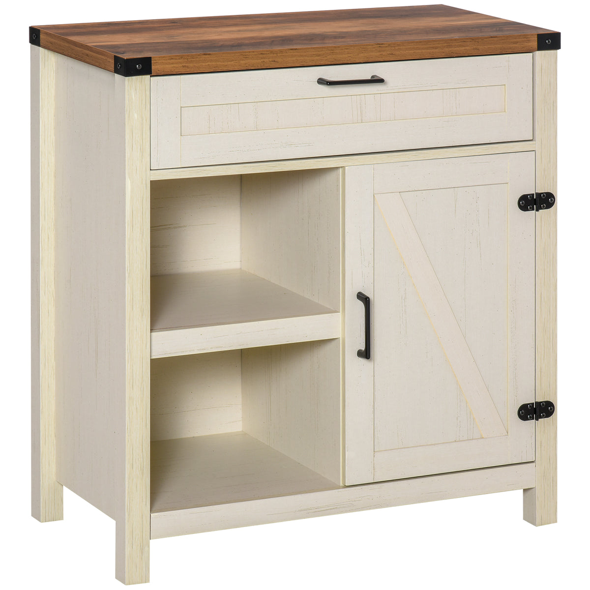 Farmhouse Sideboard with Barn Doors – 30"W x 33"H