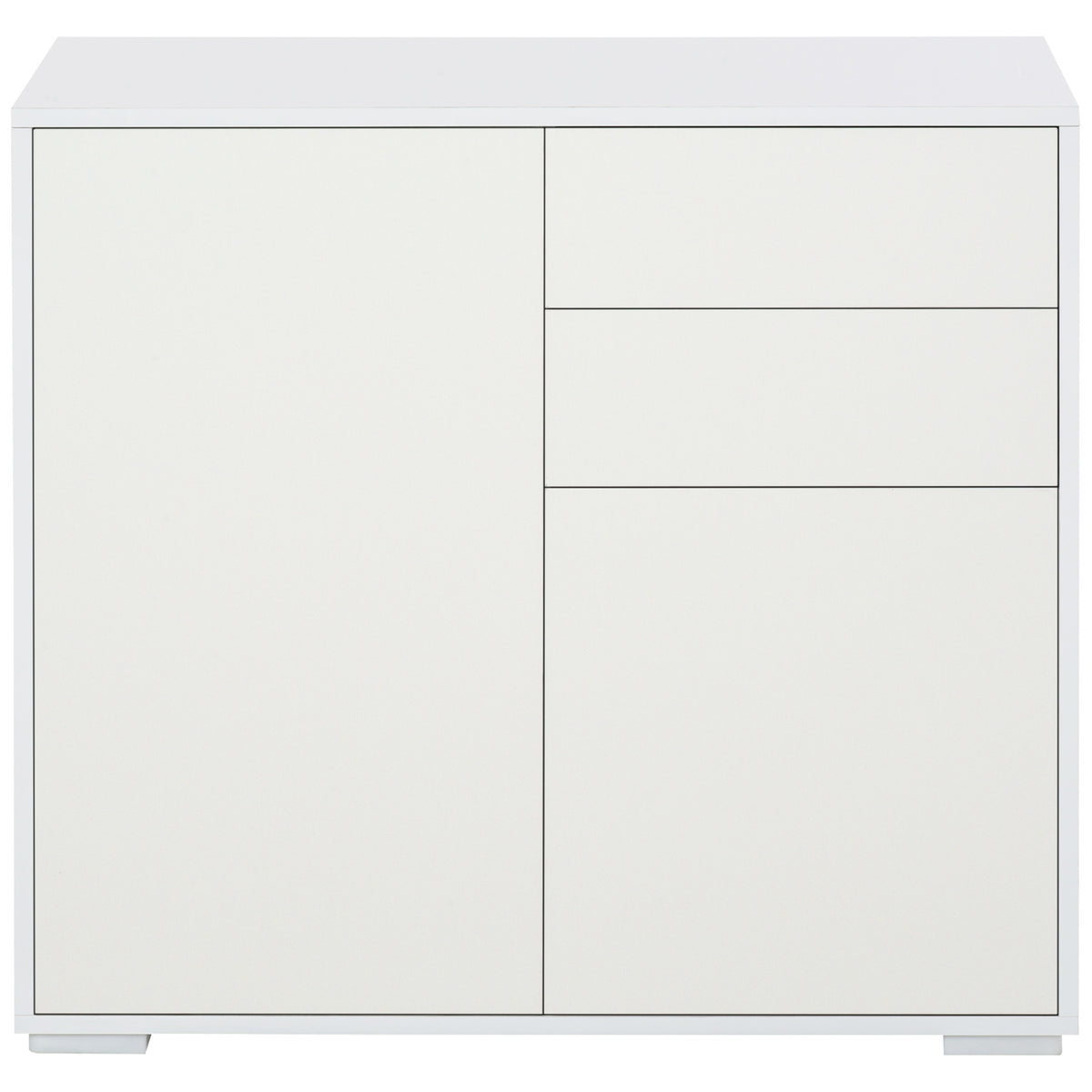High Gloss Buffet Sideboard with 2 Drawers – 31"W x 29"H