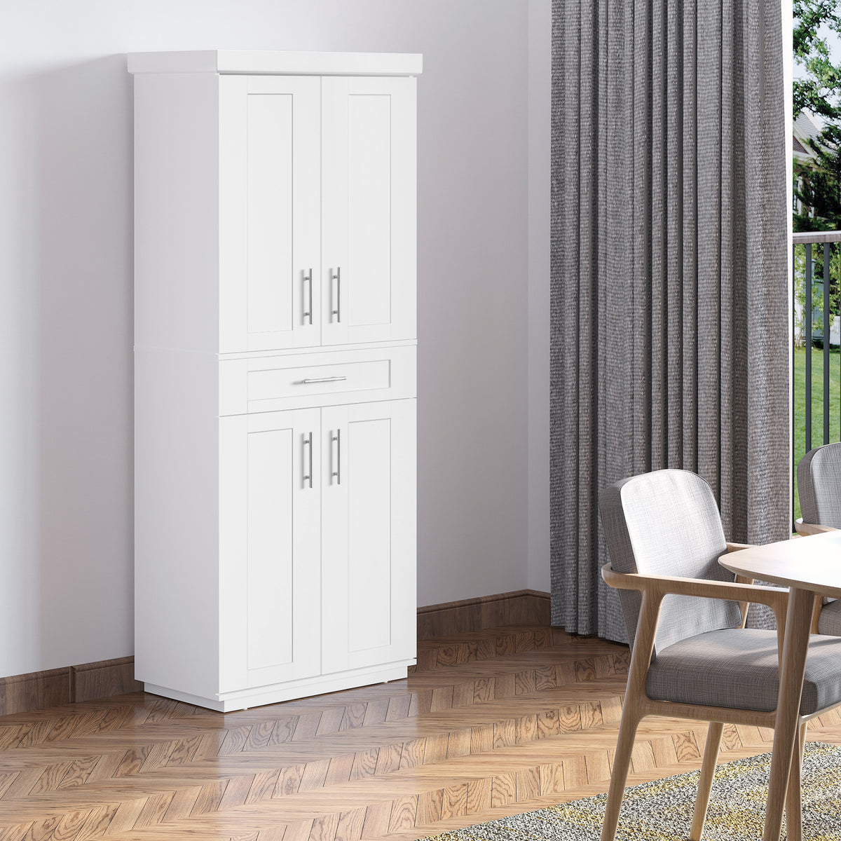 Storage Cabinet with 4 Doors – 30"W x 72"H