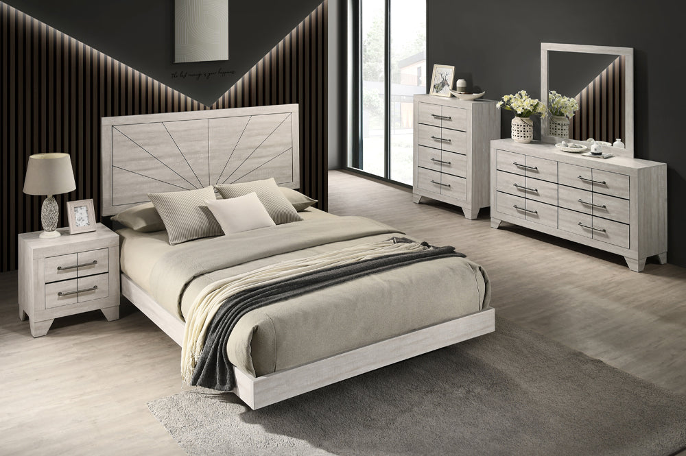 Katrina Modern Wood Platform Bedroom Set