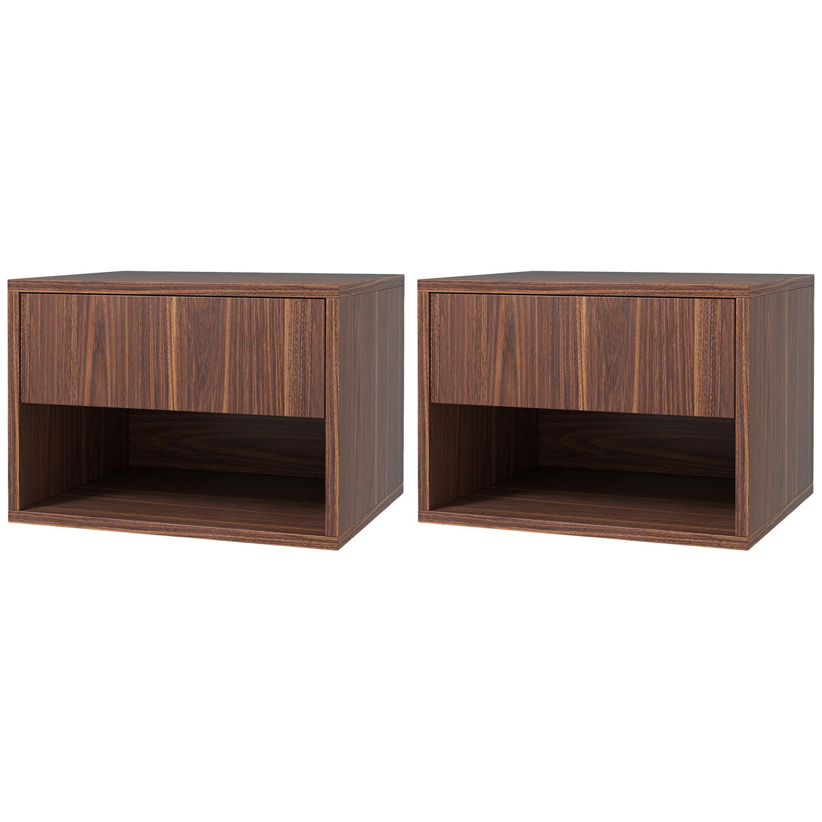 Floating Nightstands with Drawer, Set of 2 – 16"W x 11"H
