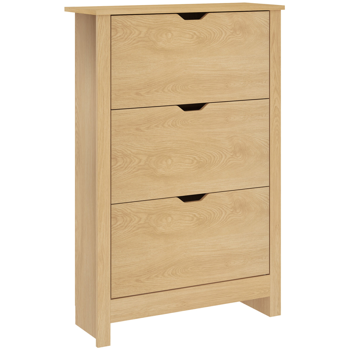Shoe Storage Cabinet with 3 Flip Drawers – 28"W x 44"H