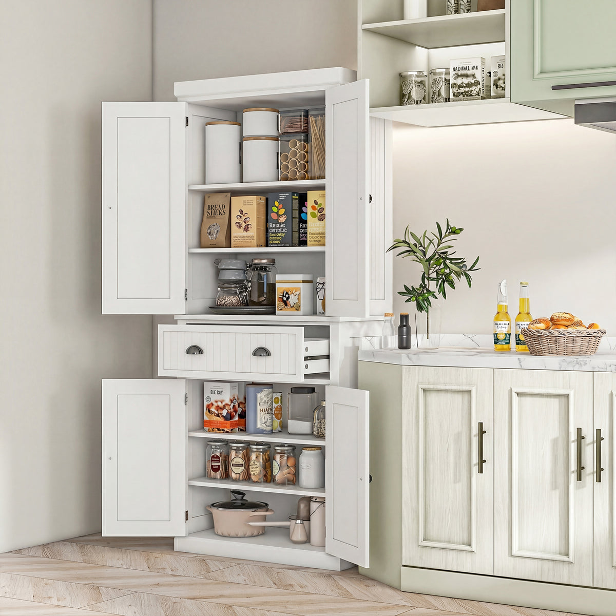Kitchen Pantry with Drawer – 30"W x 72"H
