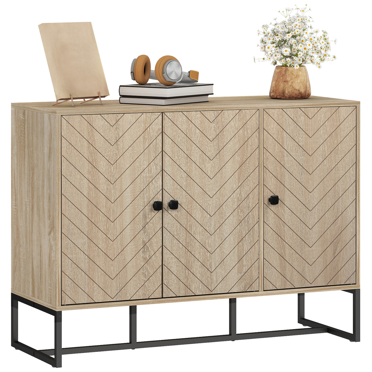 Buffet Cabinet with Adjustable Shelves – 43"W x 32"H