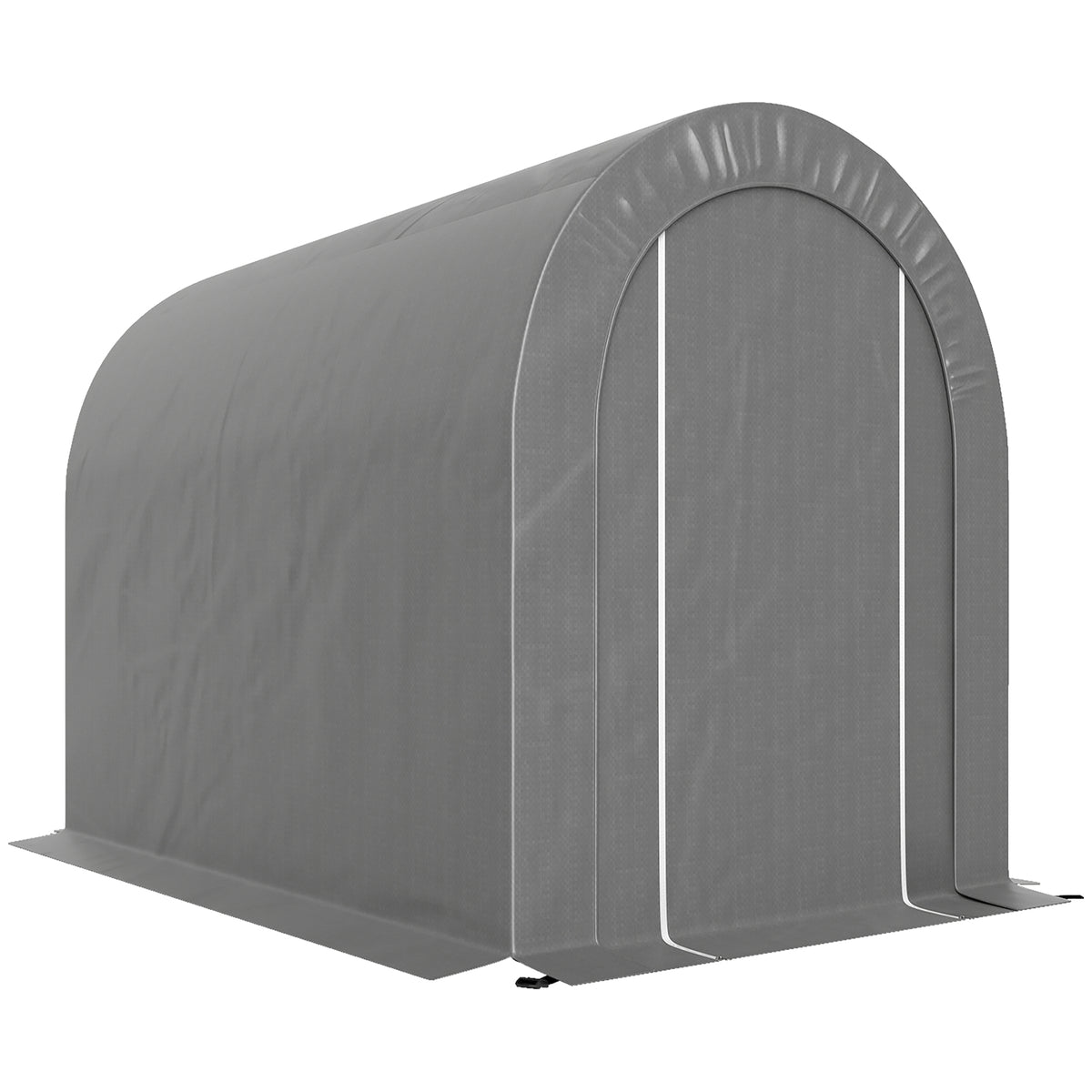 5' x 8' Outdoor Storage Shed, Heavy Duty Galvanized Steel Portable Shed for Bike, Motorcycle, Garden Tools