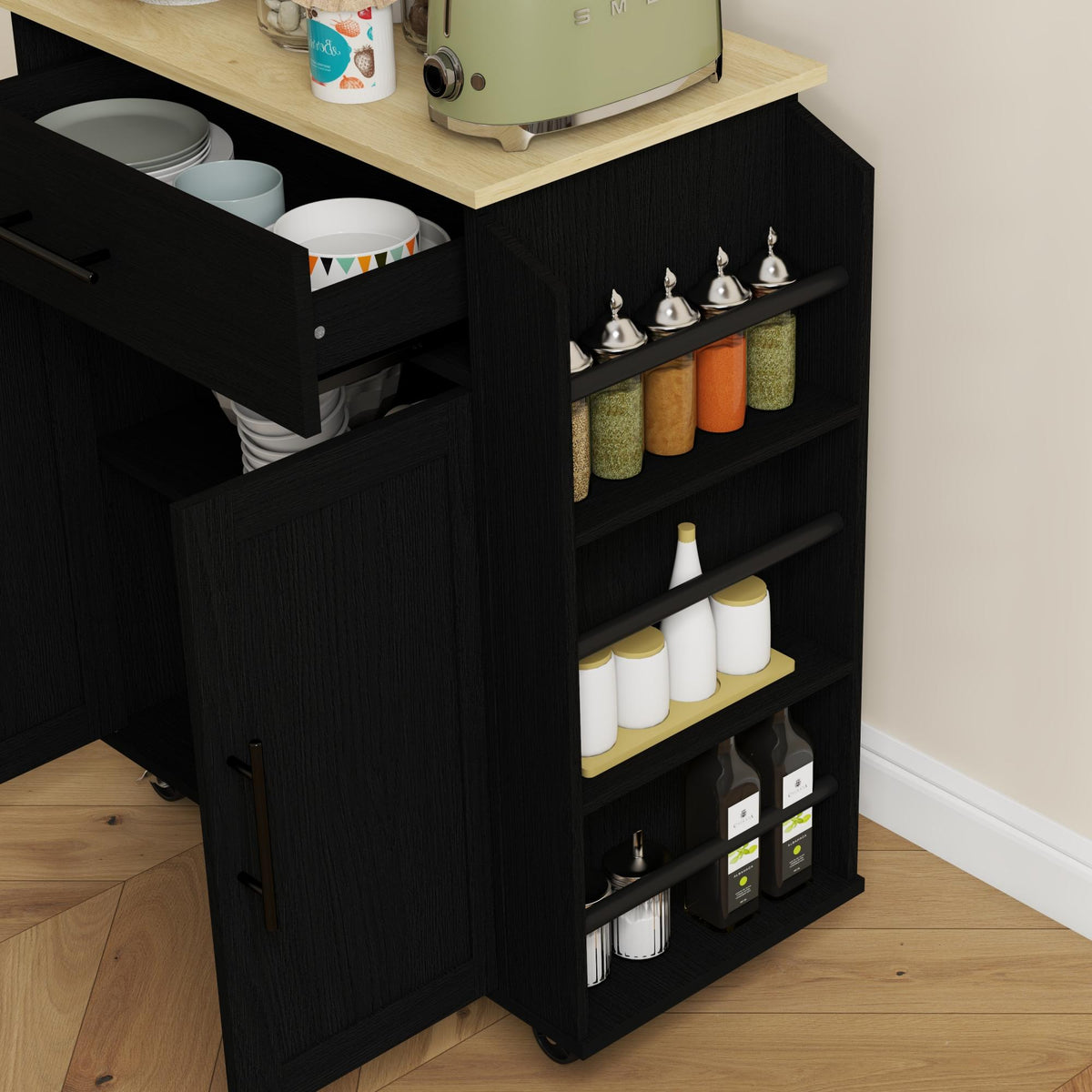 Rolling Island with Wheels – 30"W x 34"H