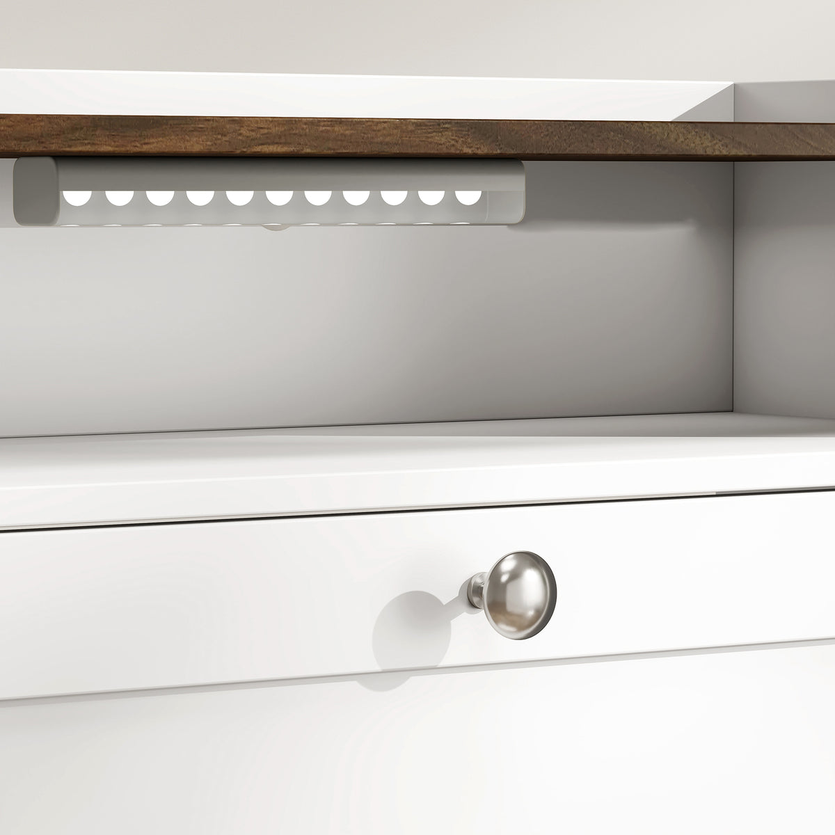 Shoe Cabinet with 3 Flip Drawers and Sensor Light – 24"W x 54"H