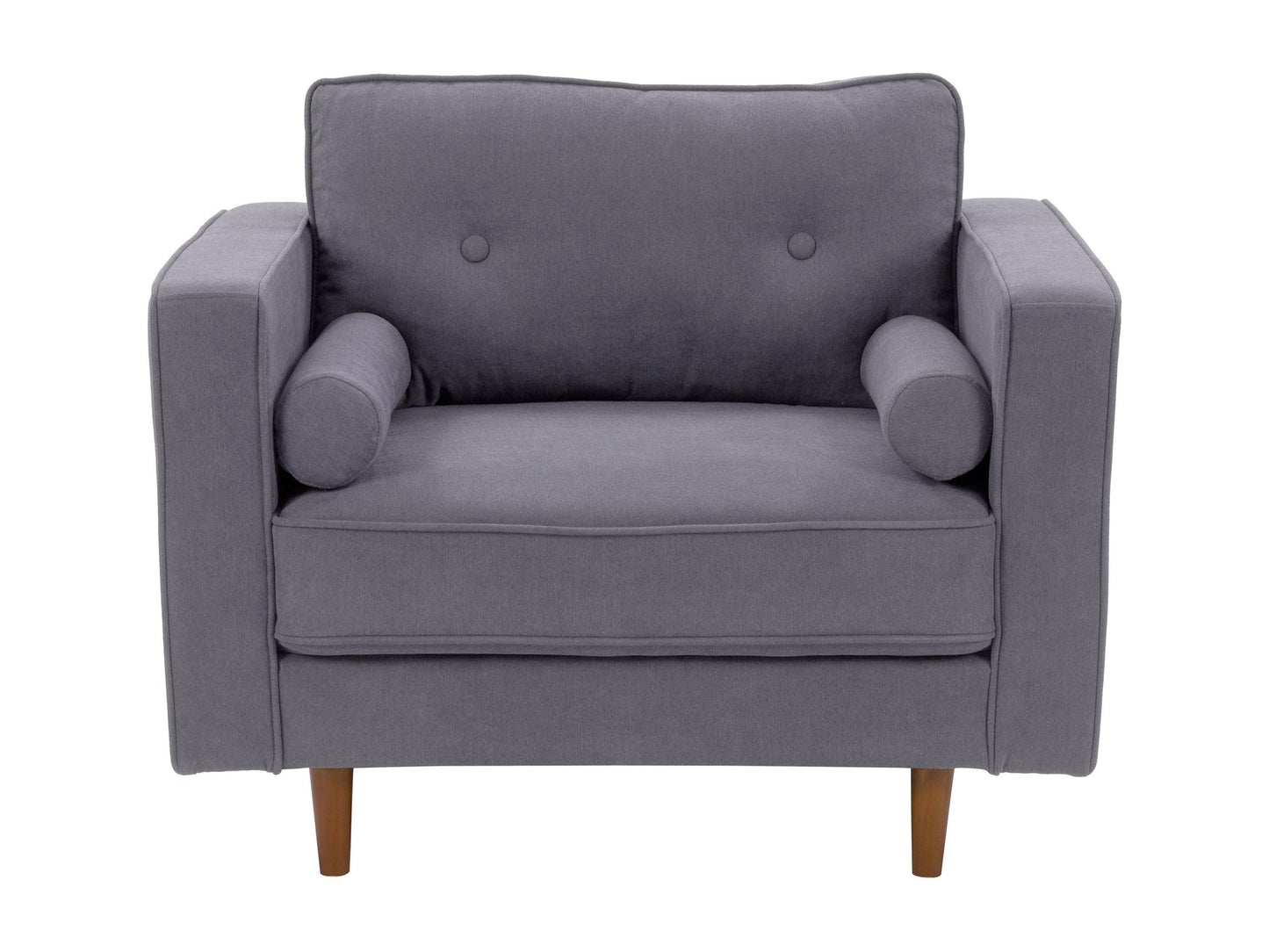 Mid-Century Modern Accent Chair | Wide Armchair