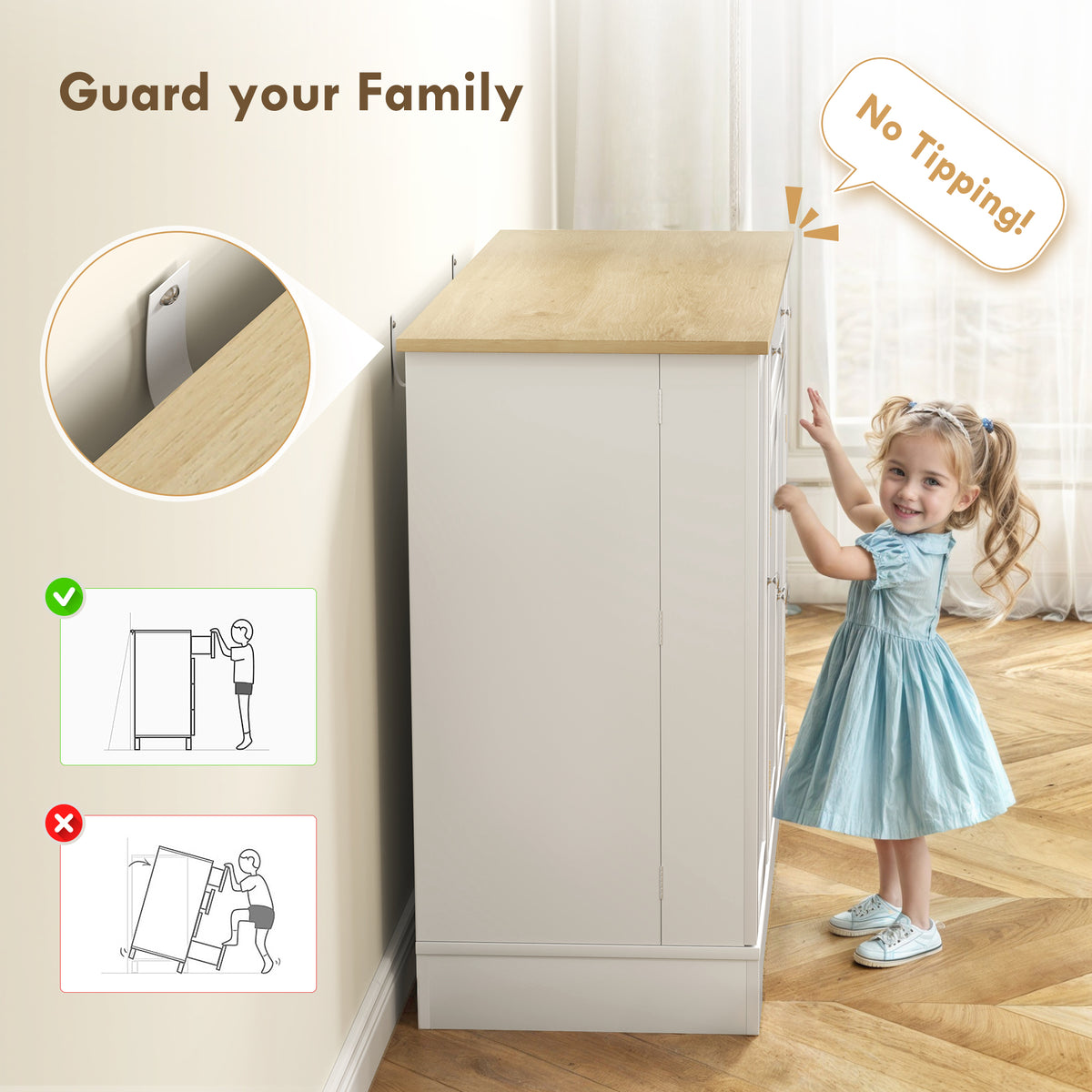 Kitchen Buffet Cabinet with Drawer – 41"W x 33"H