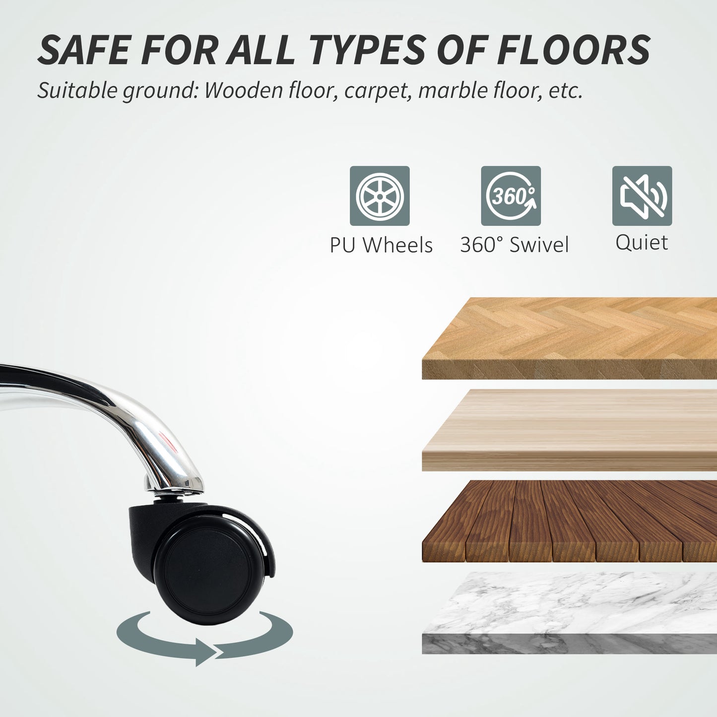 HOMCOM Executive Pet-Friendly Faux Leather Office Chair with Ergonomic Recline & Footrest