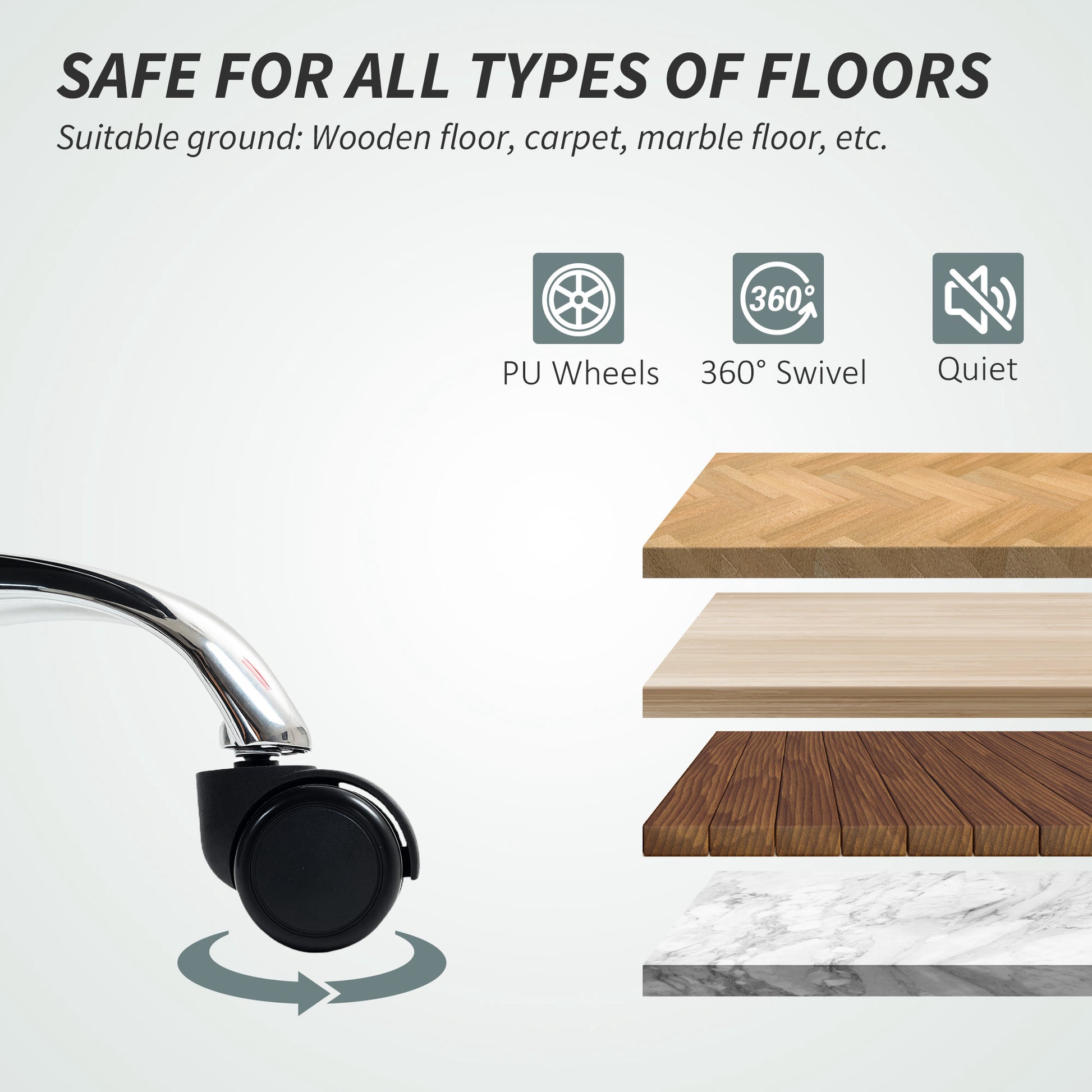 HOMCOM Executive Pet-Friendly Faux Leather Office Chair with Ergonomic Recline & Footrest