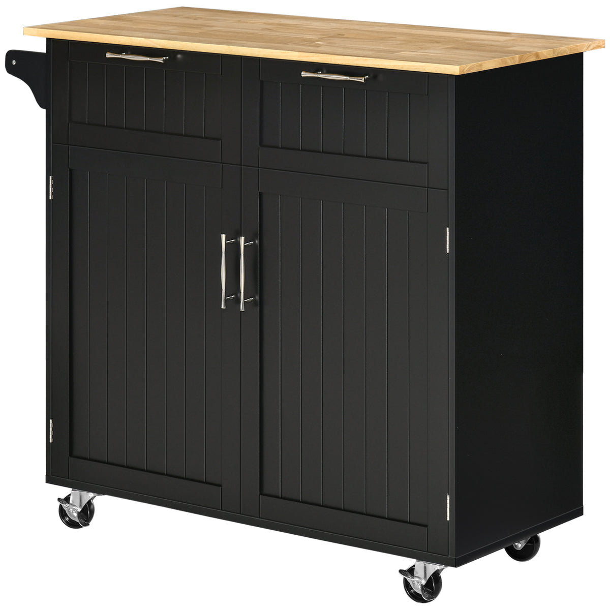 Kitchen Cart on Wheels with 2 Storage Drawers – 41"W x 36"H