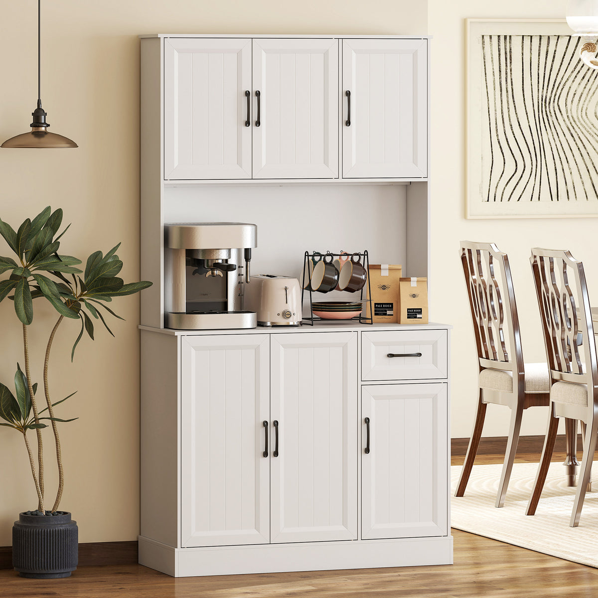 Pantry Cabinet with Charging Station – 39"W x 71"H