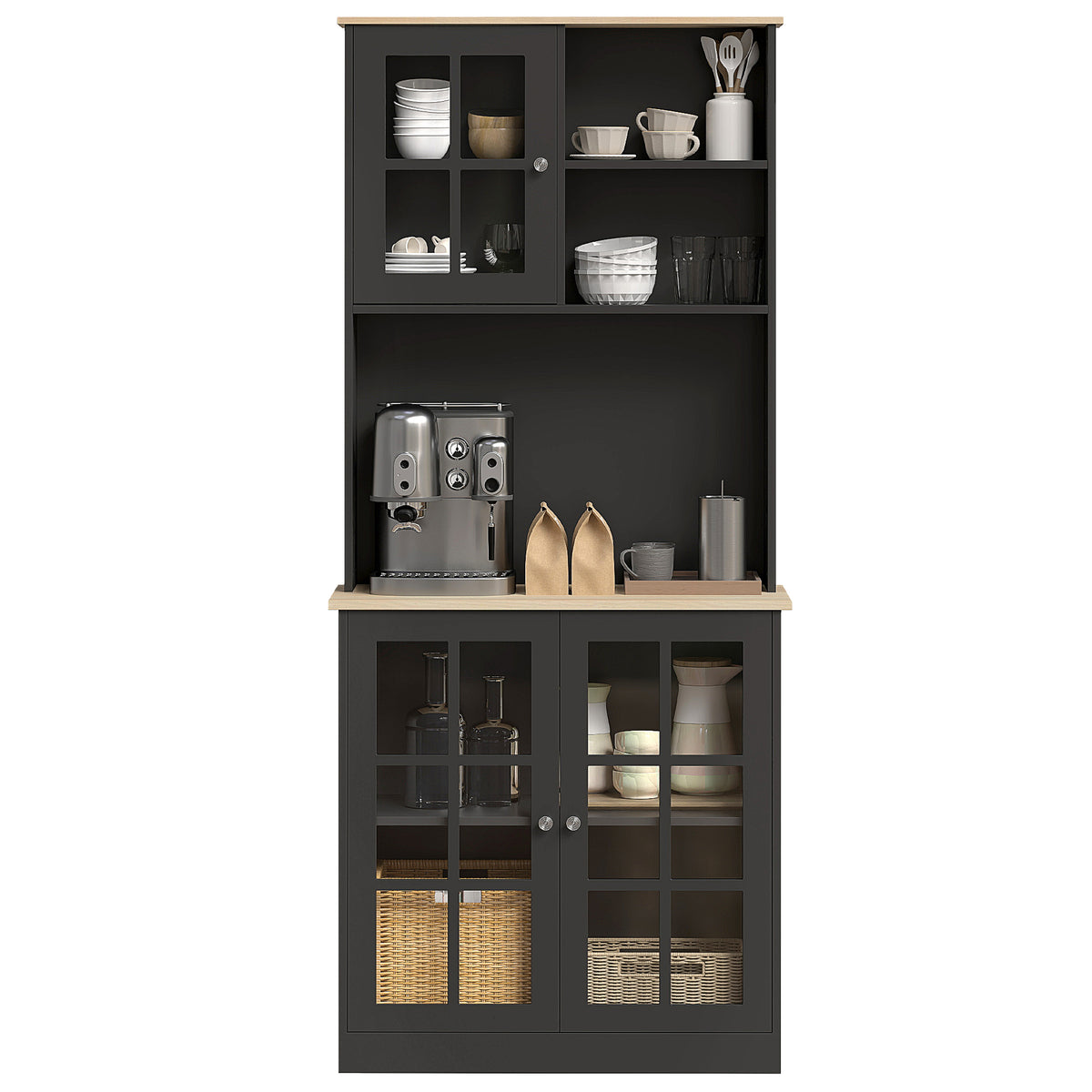 Kitchen Buffet with Hutch – 32"W x 72"H