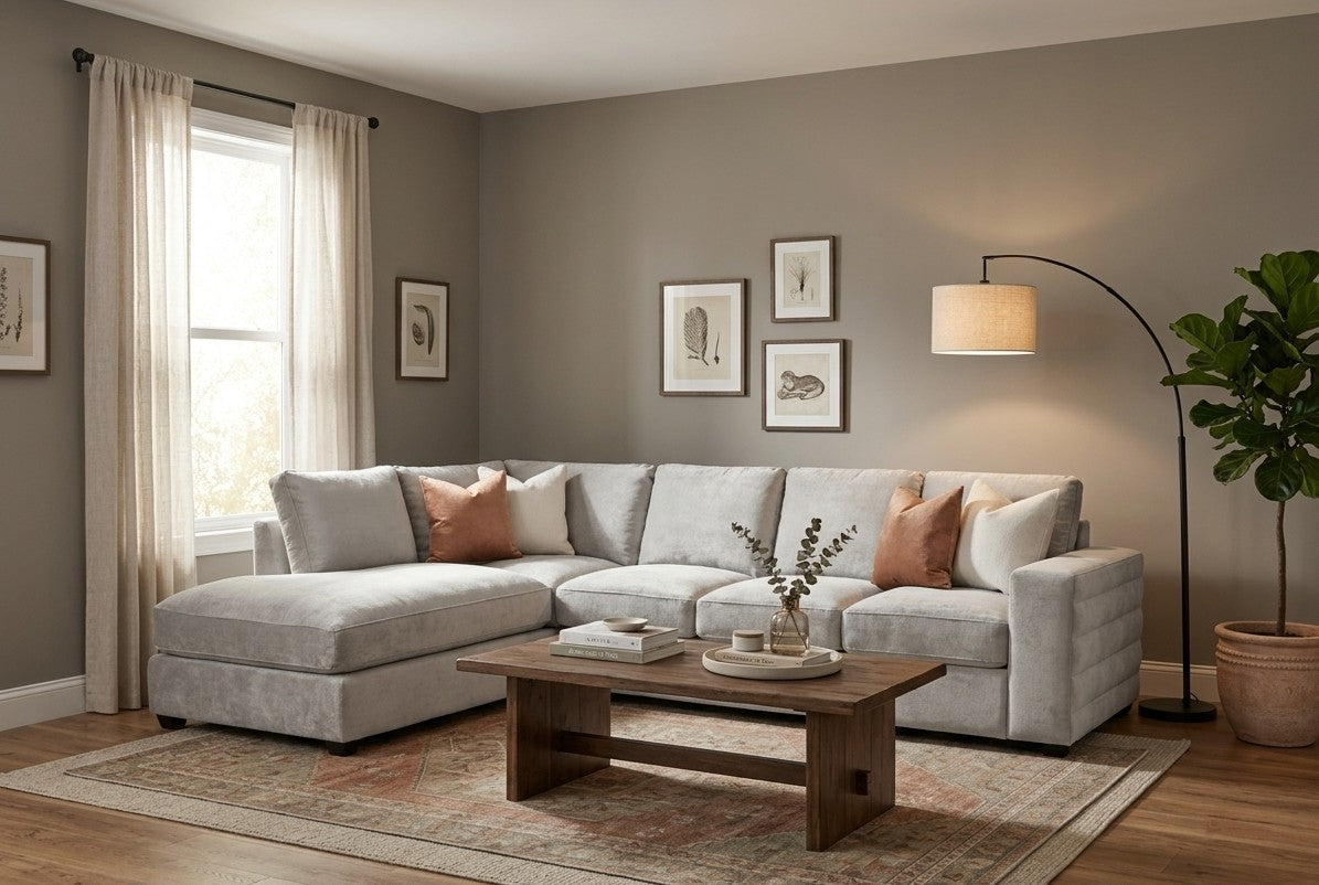Maximo sectional in living room