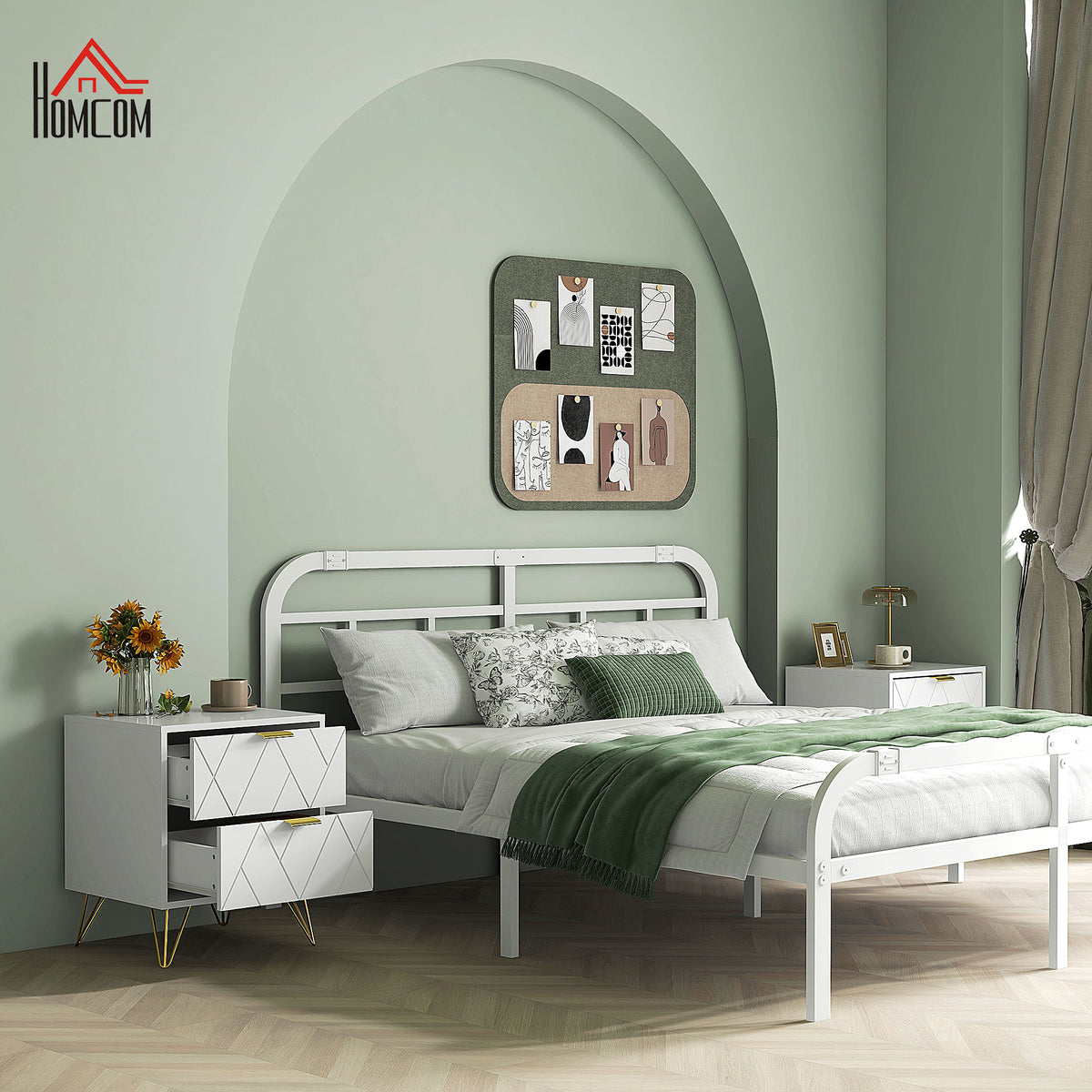Accent Nightstand with 2 Drawers – 18"W x 22"H