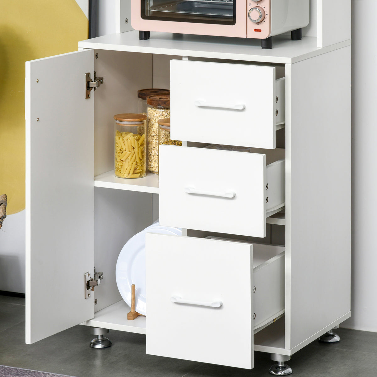 Kitchen Cupboard with Hutch – 24"W x 59"H