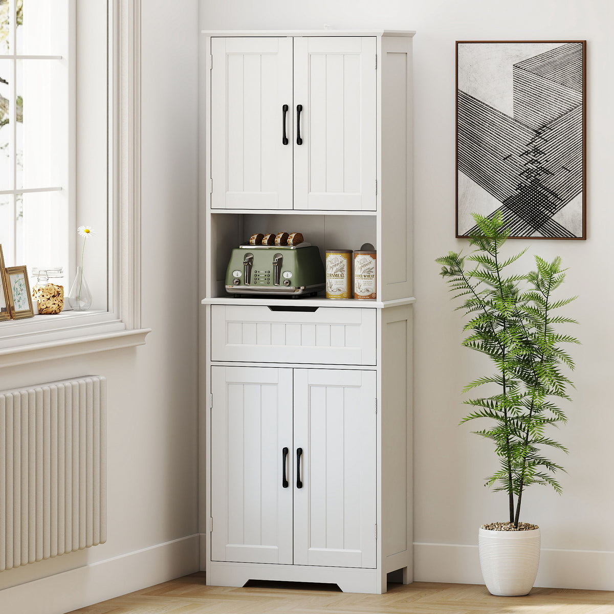 Kitchen Buffet with Hutch – 24"W x 68"H