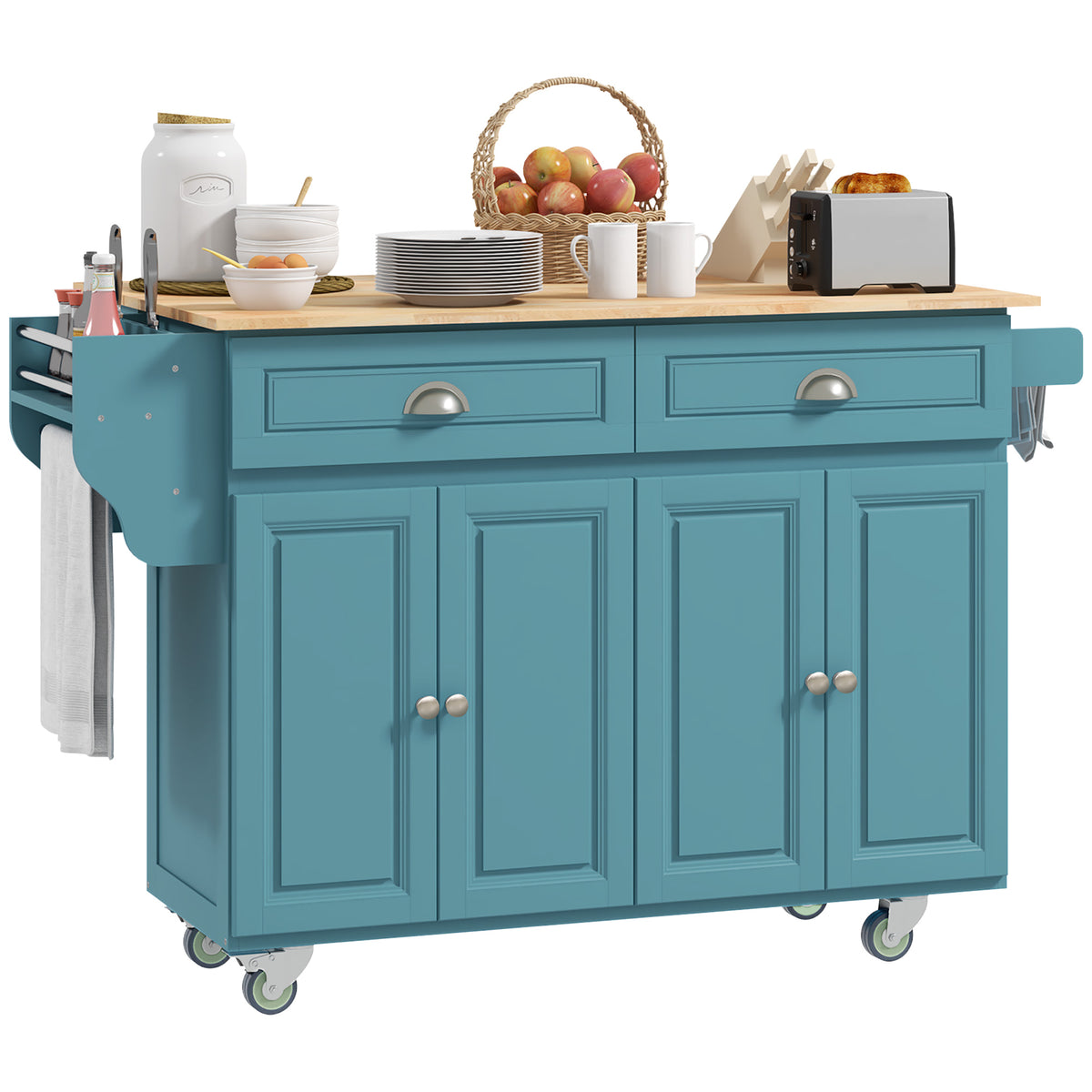 Kitchen Island with Storage – 58"W x 37"H
