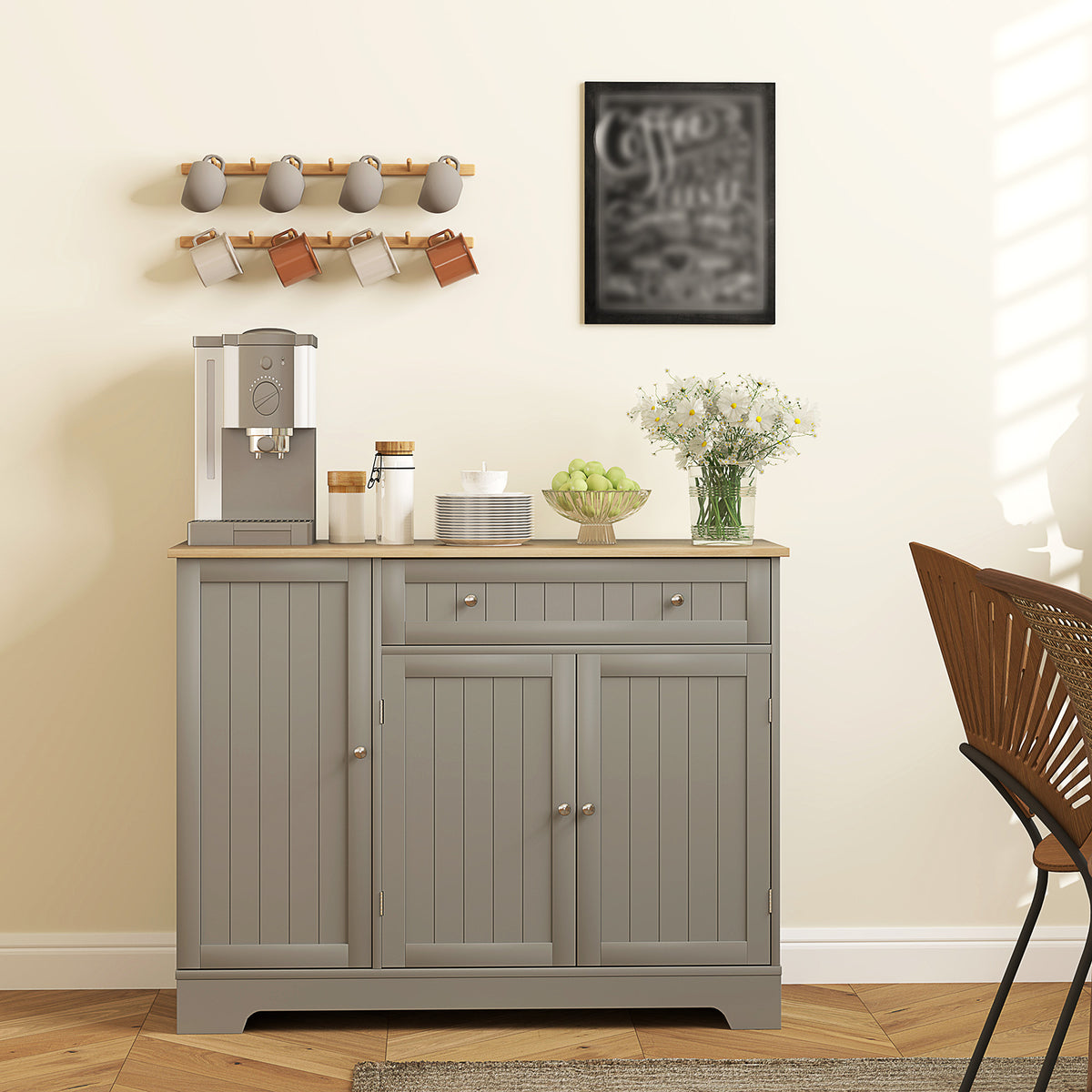 Kitchen Buffet Cabinet with Drawer – 41"W x 33"H