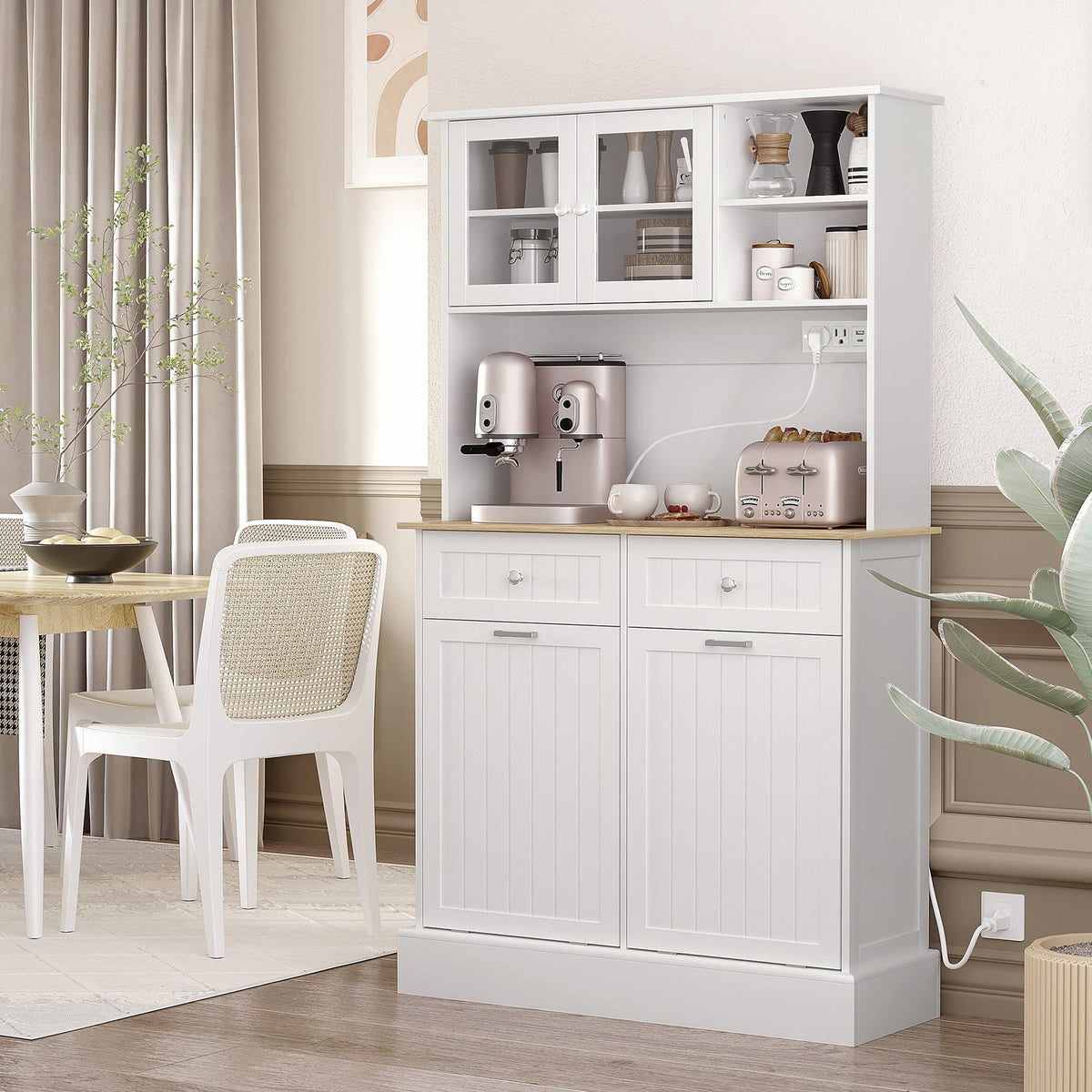 Kitchen Cabinet with Charging Station – 39"W x 68"H