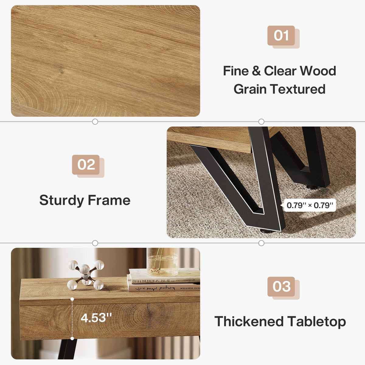Narrow End Table,Couch Arm Side Table Nightstand with Storage Shelves