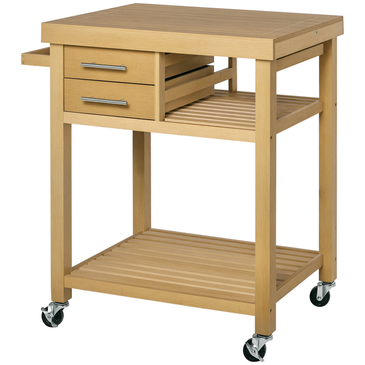 Rolling Utility Cart with Wheels – 29"W x 37"H